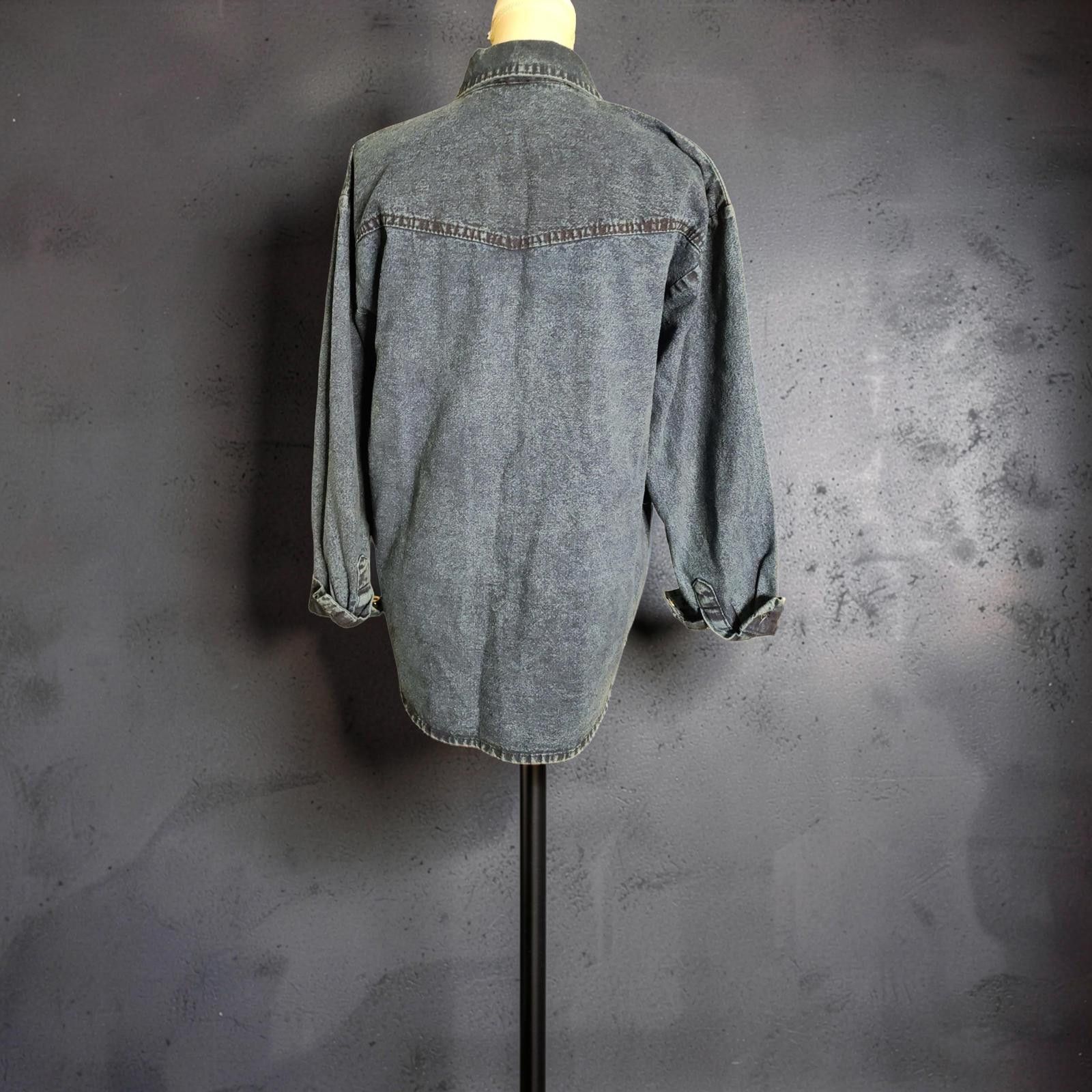 Other Medium Size Denim Blouse with Embroidered Decoration Size M / US 6-8 / IT 42-44 - 5 Thumbnail