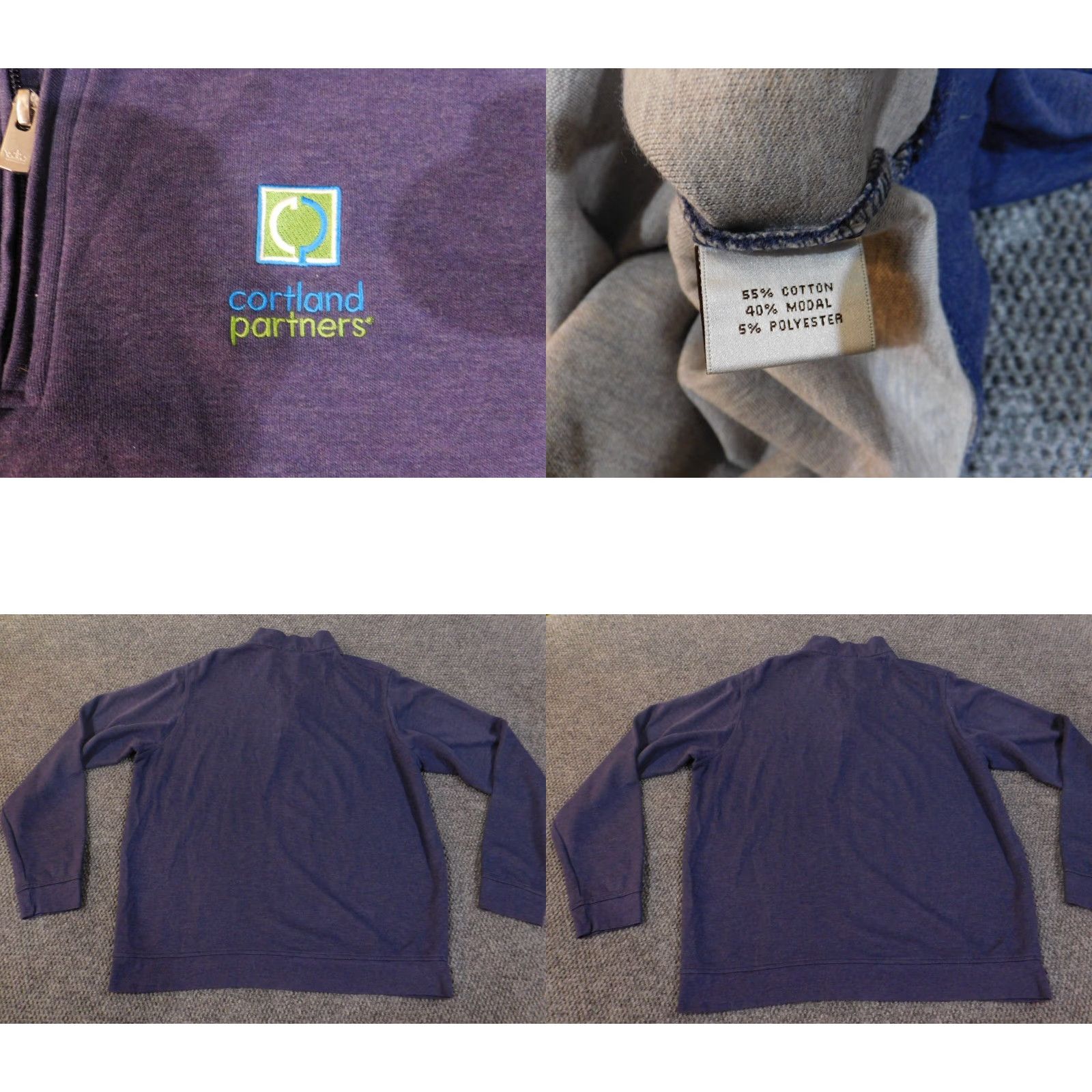 Peter Millar Peter Millar Crown Comfort Pullover XL Mens Purple Knit Sweater Golf Stretch Regular Mock Neck Long Sleeve) Size US XL / EU 56 / 4 - 8 Thumbnail