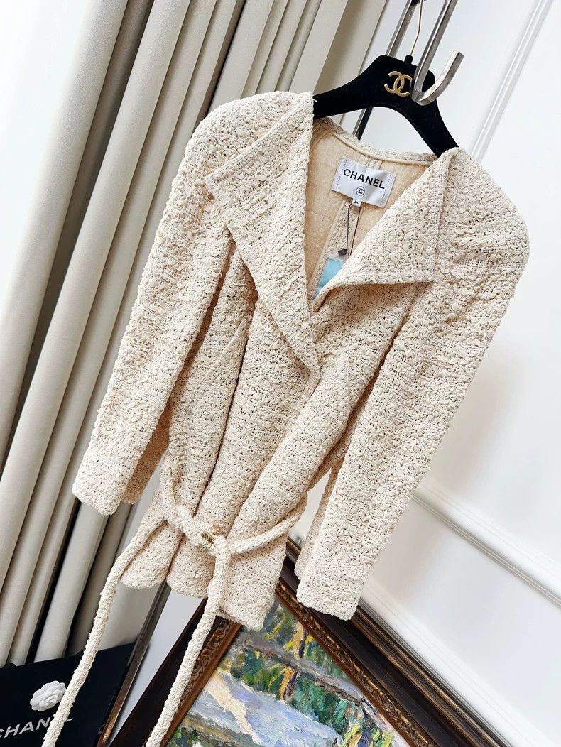 Chanel Chanel Greek series beige tassel braided jacket Size XXS / US 00 / IT 34 - 1 Thumbnail