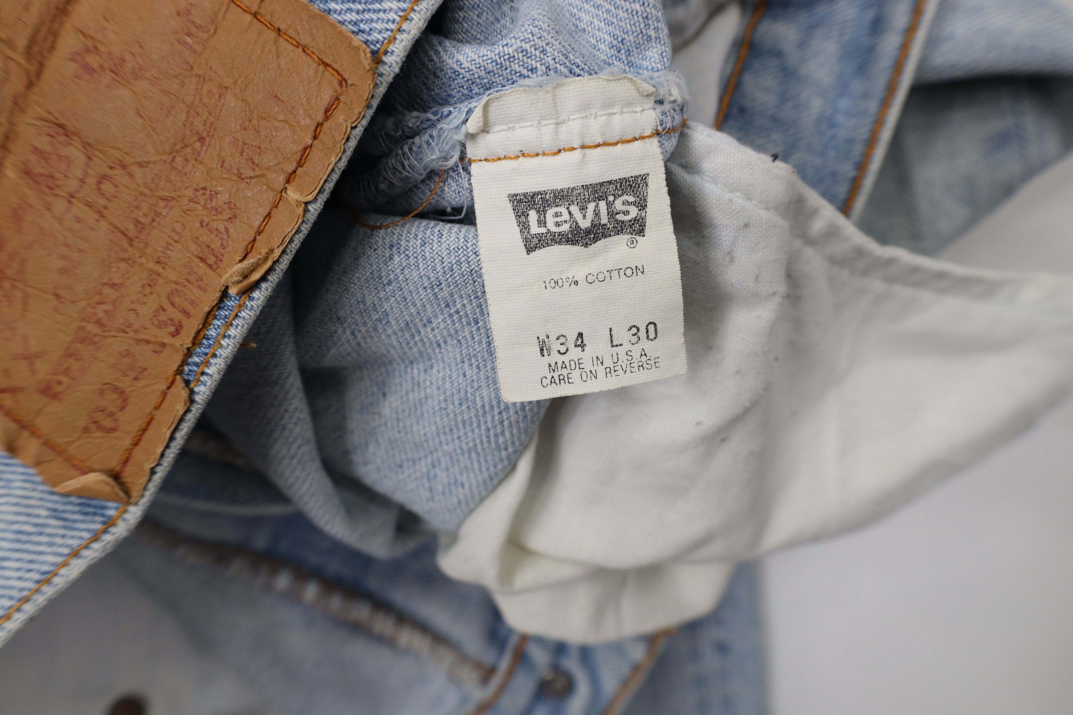 Levi's Vintage 90s Levis 550xx Relaxed Fit Denim Jeans Blue USA Size US 34 / EU 50 - 10 Thumbnail