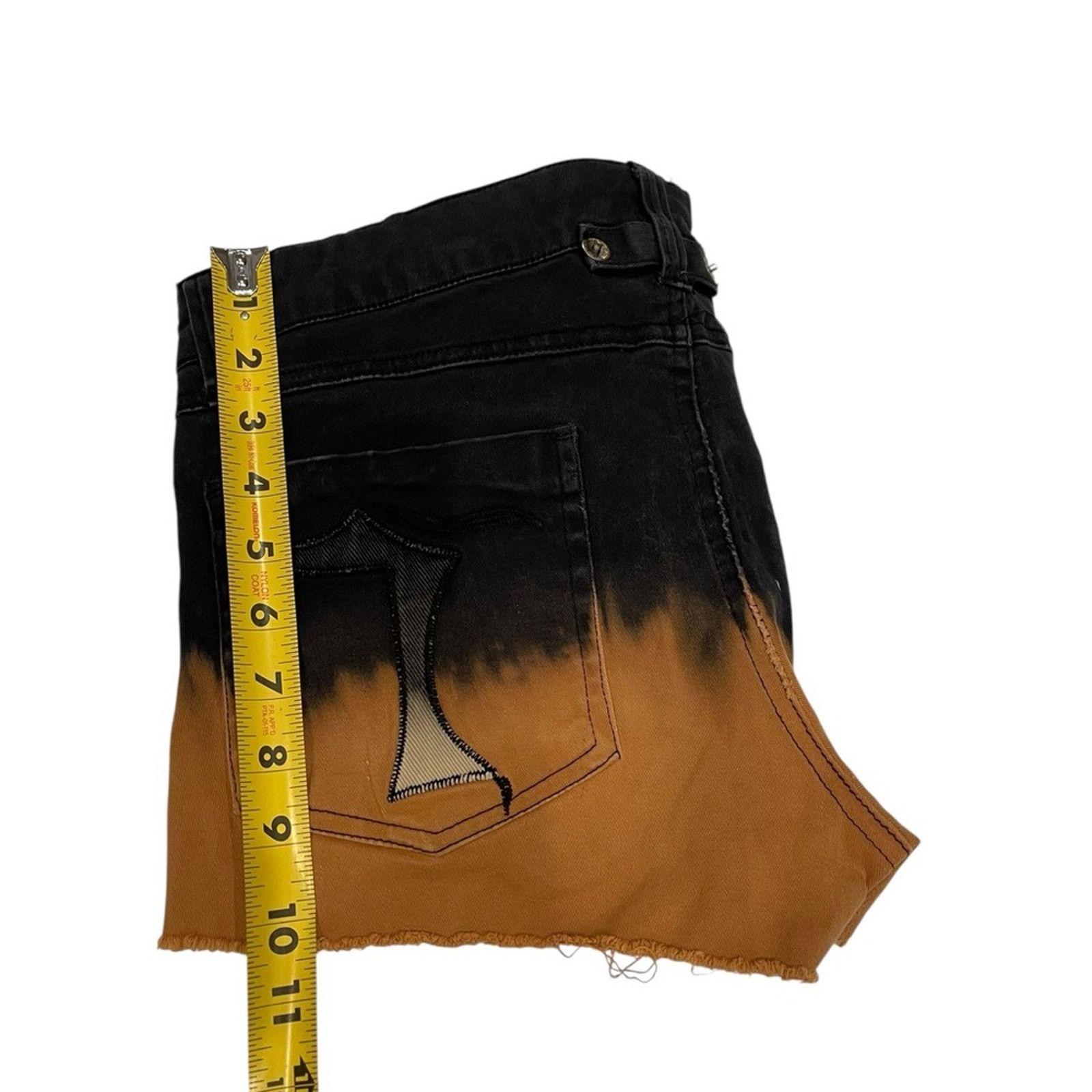 Tripp NYC Tripp nyc Women's Black and Tan Ombre Shorts Size:11 Size 32" / US 10 / IT 46 - 3 Thumbnail