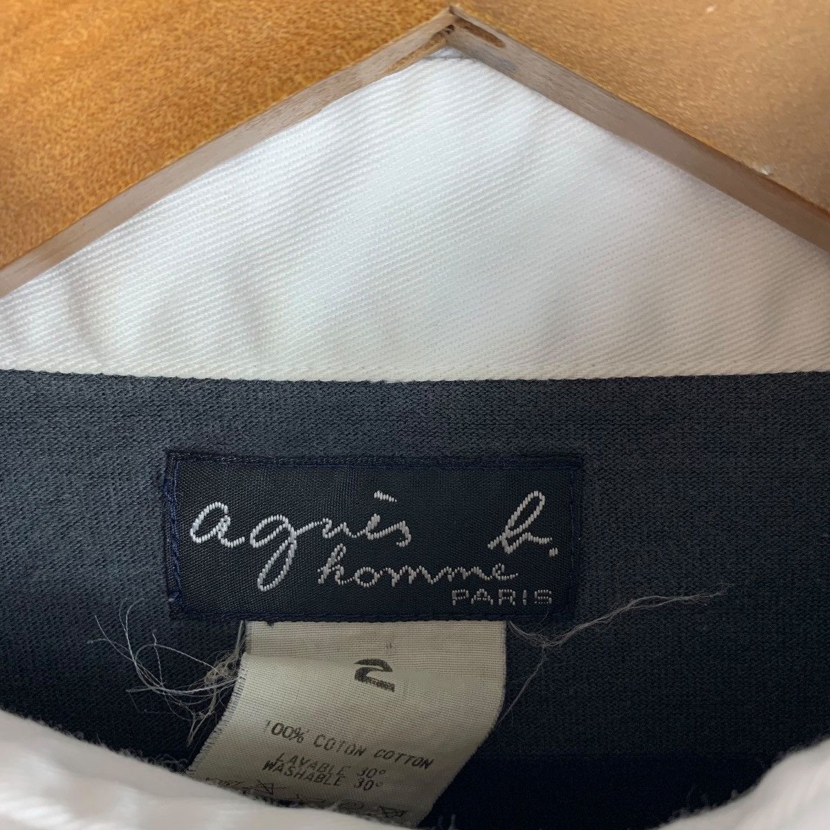 agnes b. Vintage agnès b. homme Striped Long-Sleeve Shirt Size US M / EU 48-50 / 2 - 3 Thumbnail