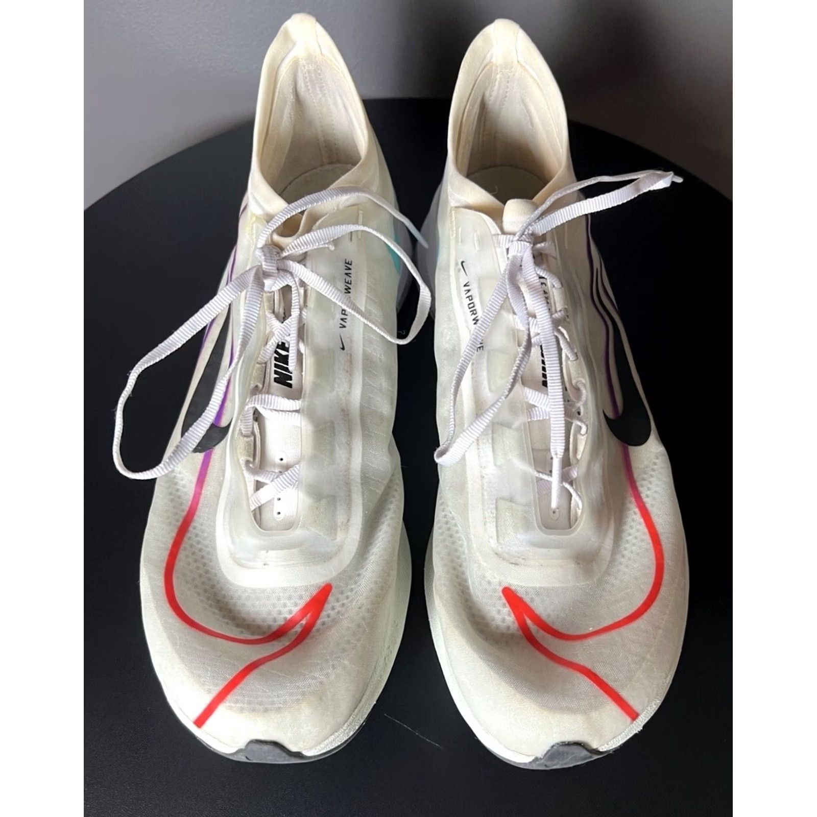 Nike Nike Zoom Fly 3 White/Black-Hyper Violet Women's Mens 11 9.5 AT8241-102 Sneaker Athletic Shoes Size US 11 / IT 41 - 4 Thumbnail