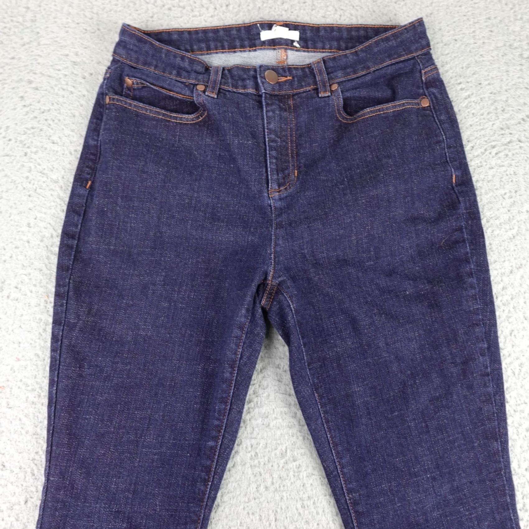 Eileen Fisher Eileen Fisher Jeans Womens 6 Blue Denim Organic Cotton Straight Slim Preppy Size 28" / US 6 / IT 42 - 3 Thumbnail