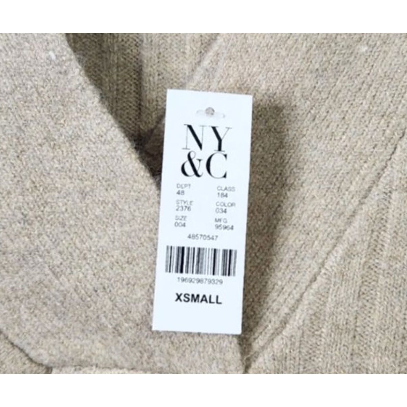 Vintage VINTAGE New York & Company NY&Co Womens XS Sweater Pullover Soft Short Sleeve Ribbed Size XS / US 0-2 / IT 36-38 - 4 Thumbnail