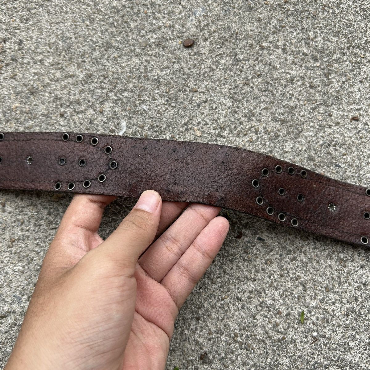 Vintage Vintage studded leather belt (Kapital Style) Size ONE SIZE - 14 Thumbnail