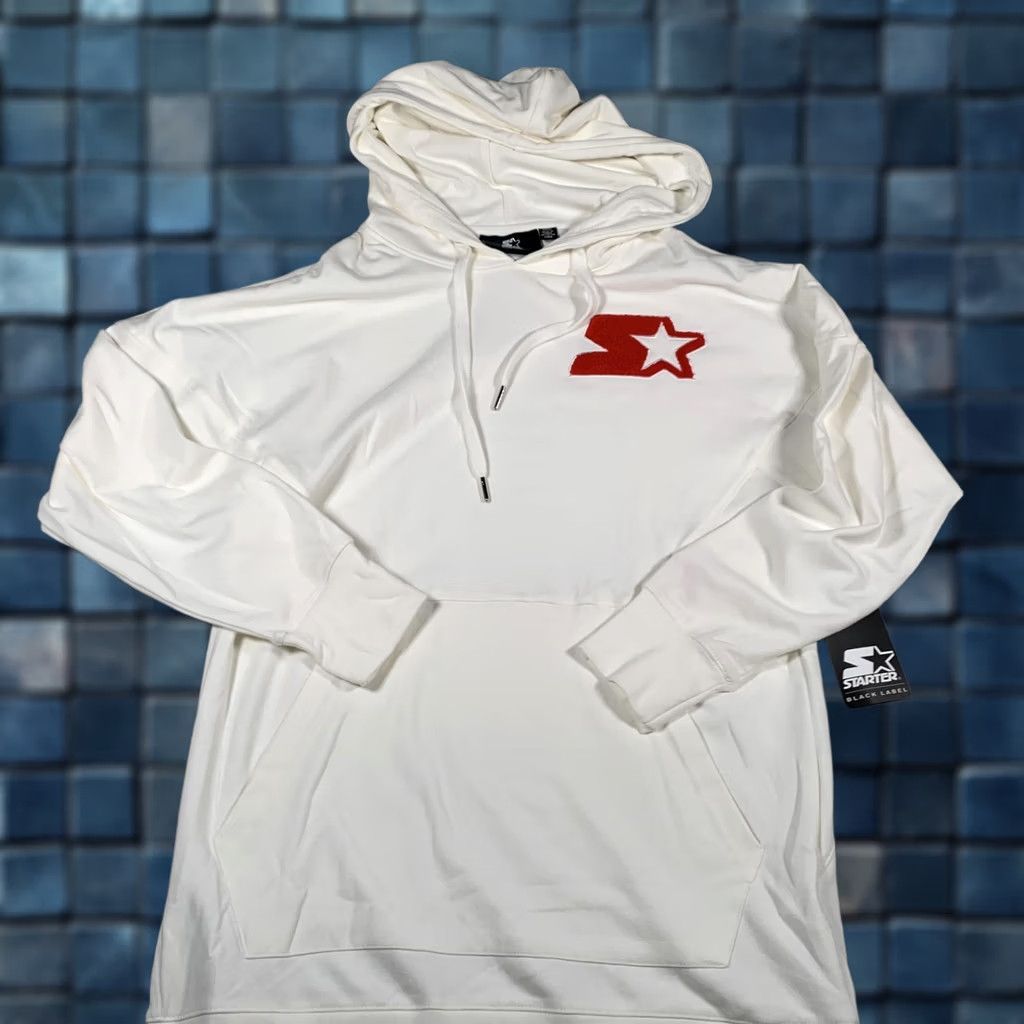 Starter Starter Hoodie Dress Womens Small White Red Black Label Logo Pullover Long NWT Size S / US 4 / IT 40 - 1 Thumbnail