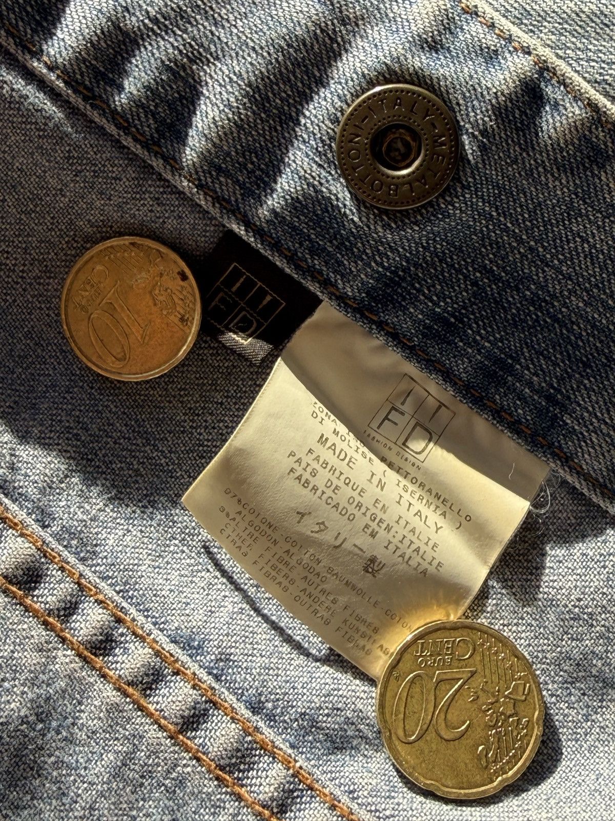 Just Cavalli Roberto Just Cavalli Vintage Denim Trim Blue Jacket S Italy Size S / US 4 / IT 40 - 7 Thumbnail