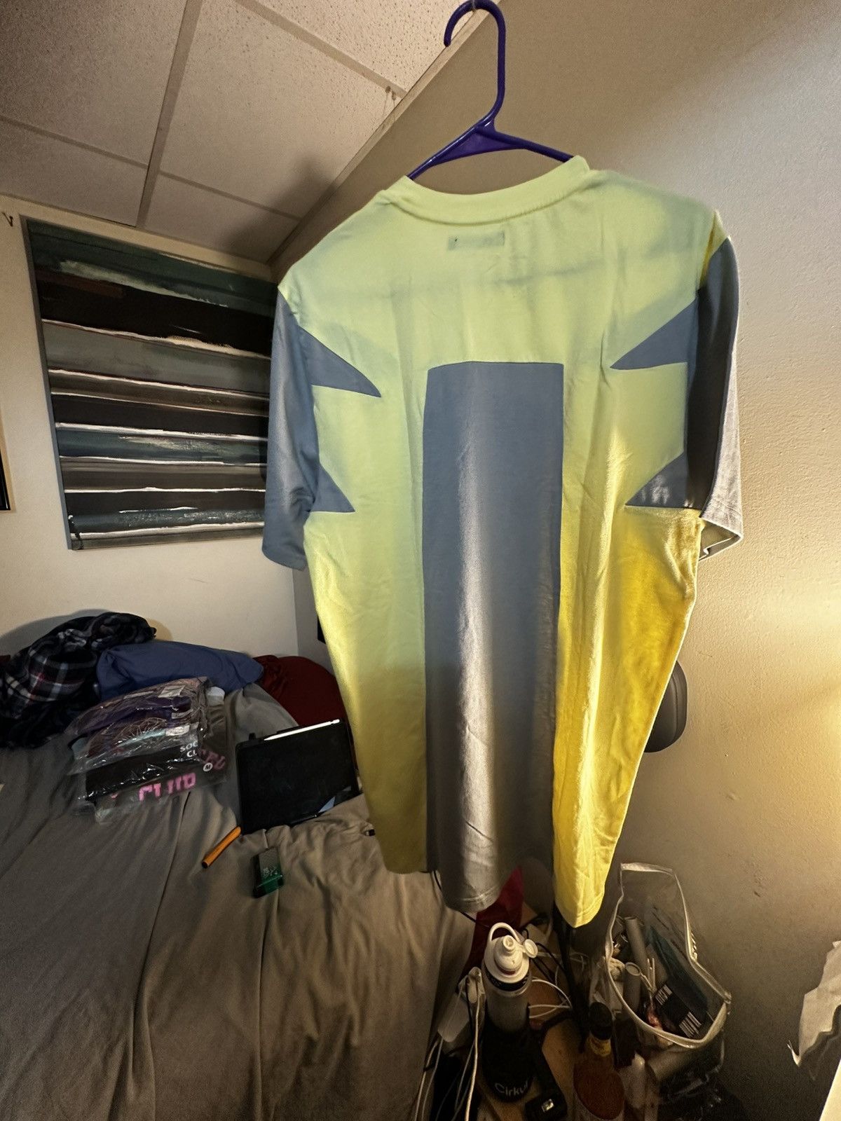 Designer × Pink Dolphin Pink dolphin tee yellow and grey Size US M / EU 48-50 / 2 - 5 Thumbnail