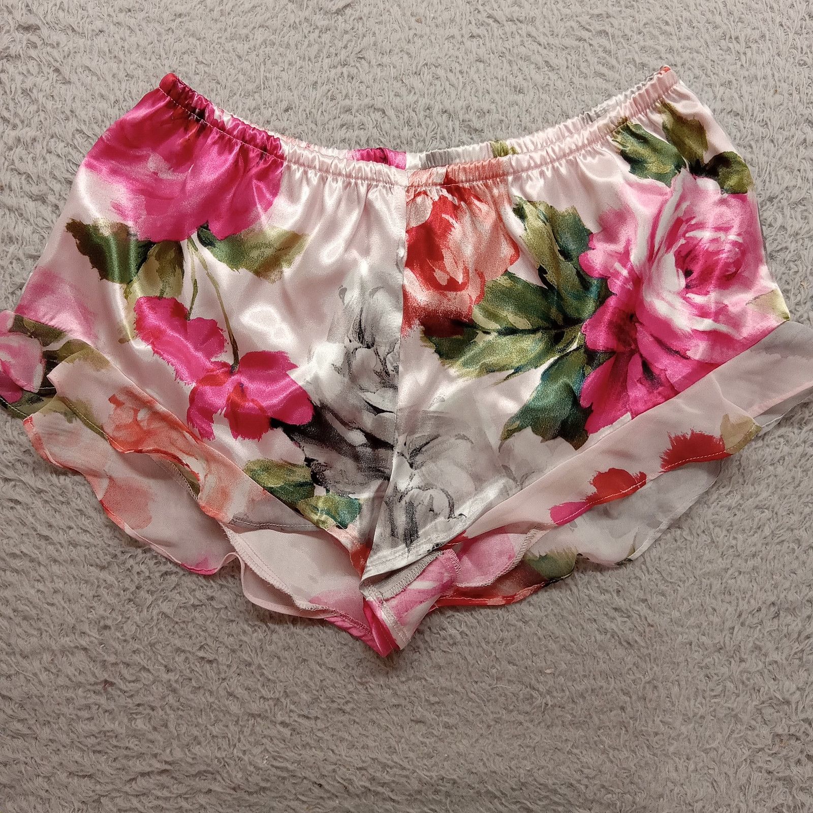 & Other Stories Joy Spun 2pc Camisole Set S Satin Sheer Red Floral Silky Size S / US 4 / IT 40 - 3 Thumbnail