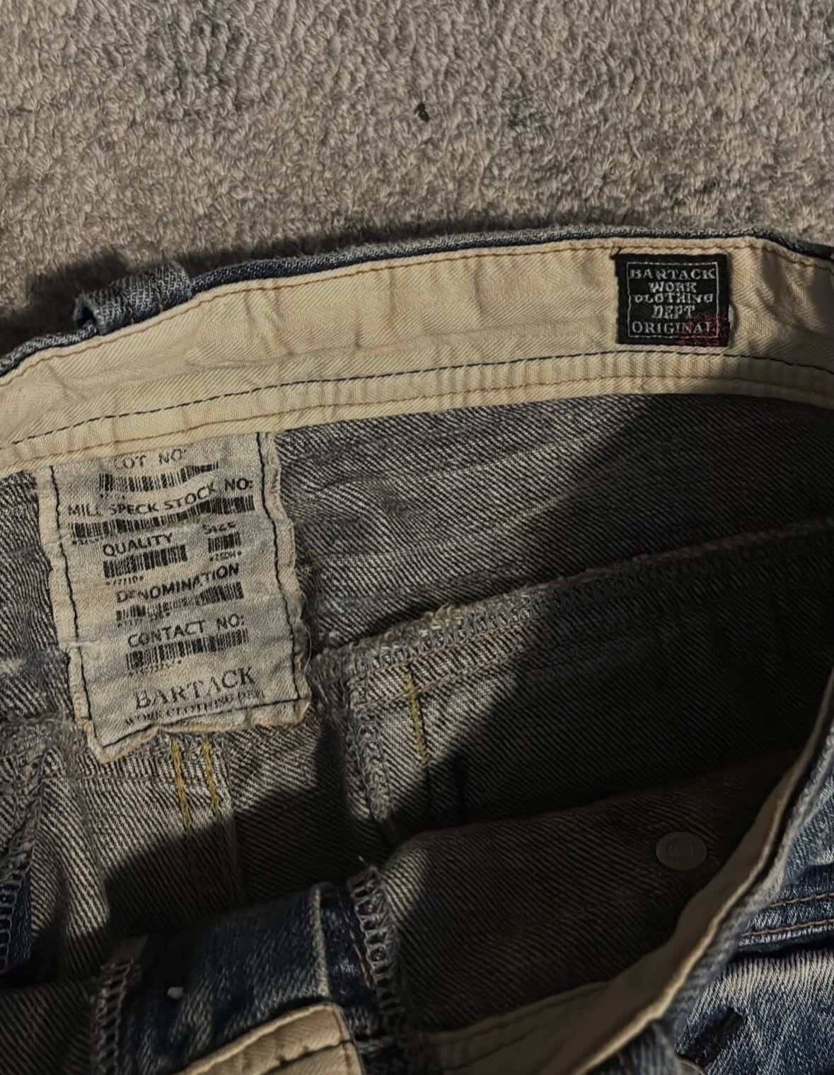 Hysteric Glamour Bartack Japanese Cargo Denim Size US 31 - 12 Thumbnail
