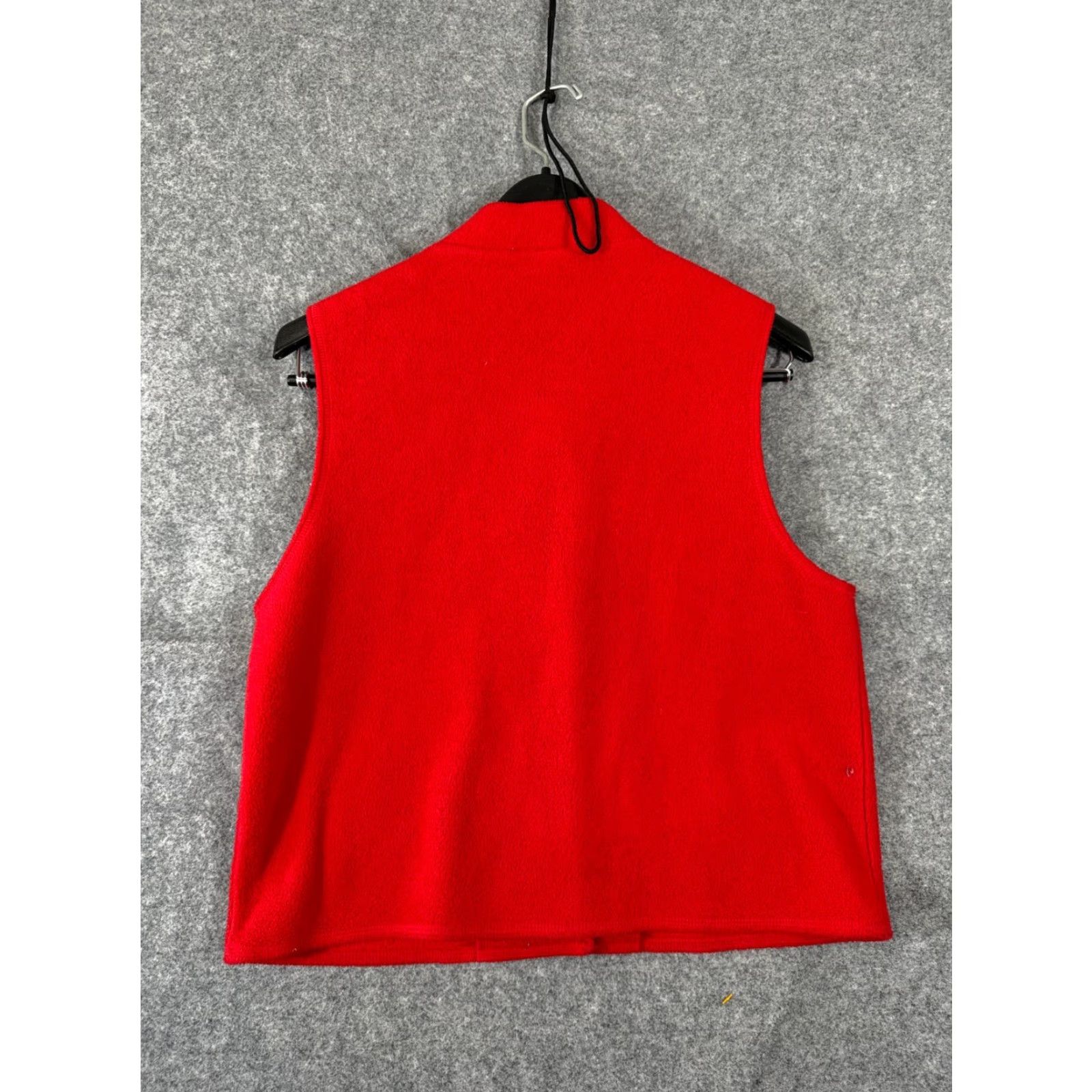 Ann Taylor VINTAGE Ann Taylor Loft Vest Womens M Red Button Front Pockets Fleece 90s Classic Casual Size M / US 6-8 / IT 42-44 - 6 Thumbnail