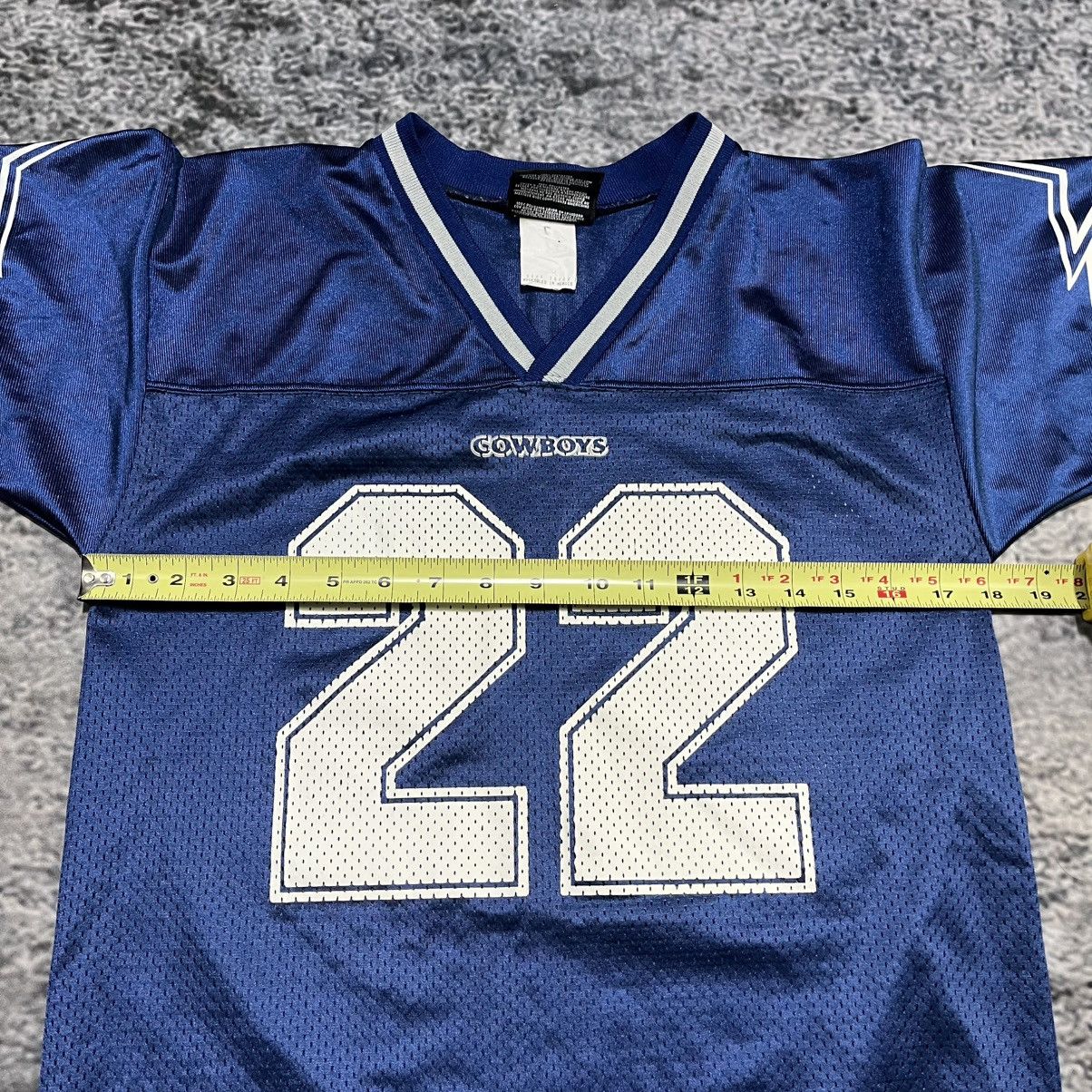 Logo Athletic VINTAGE 90s EMMITT SMITH #22 DALLAS COWBOYS JERSEY XS Size US XS / EU 42 / 0 - 8 Thumbnail