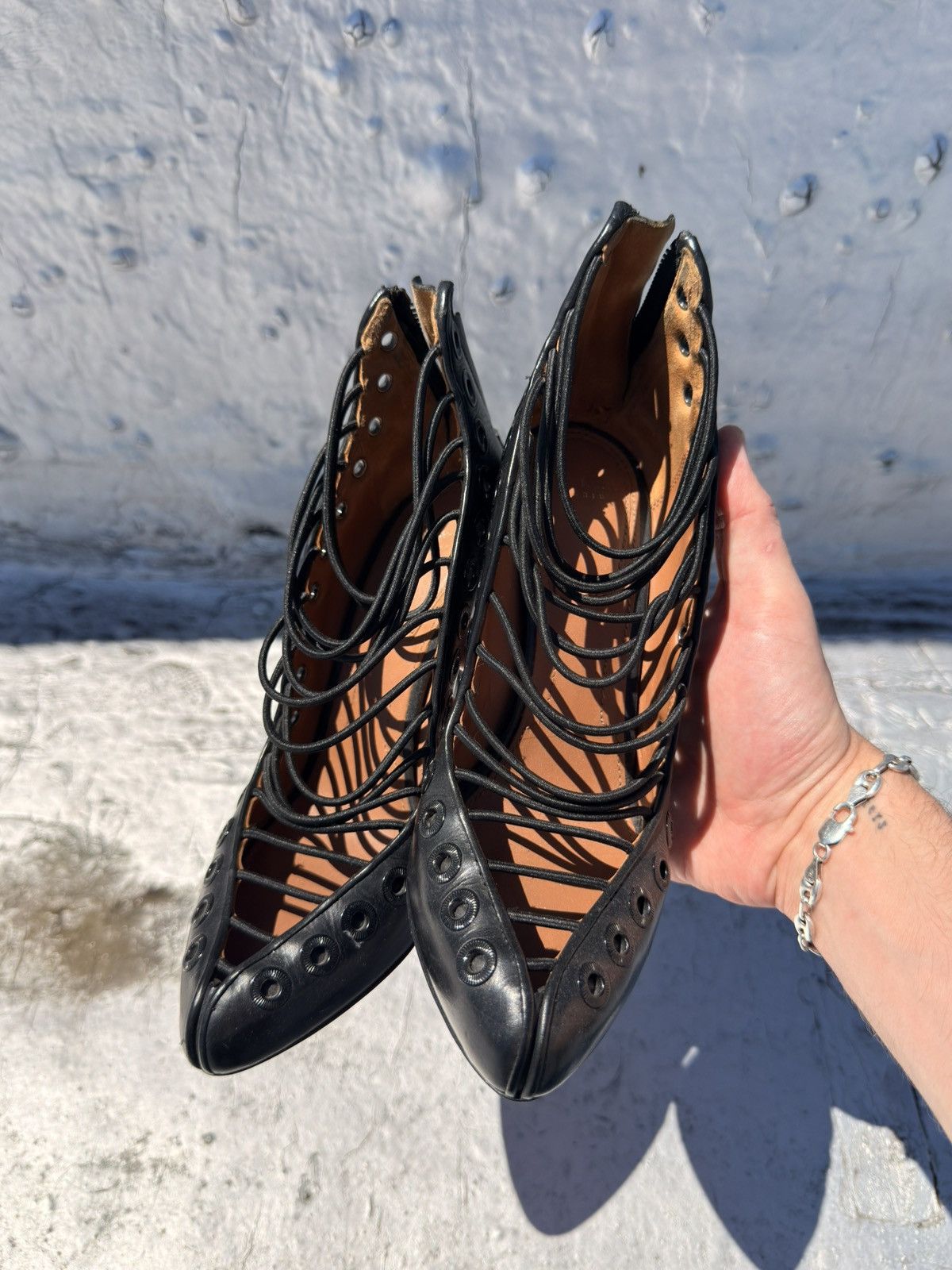 Givenchy Givenchy lace-up Cage Heels Size US 6 / IT 36 - 2 Thumbnail