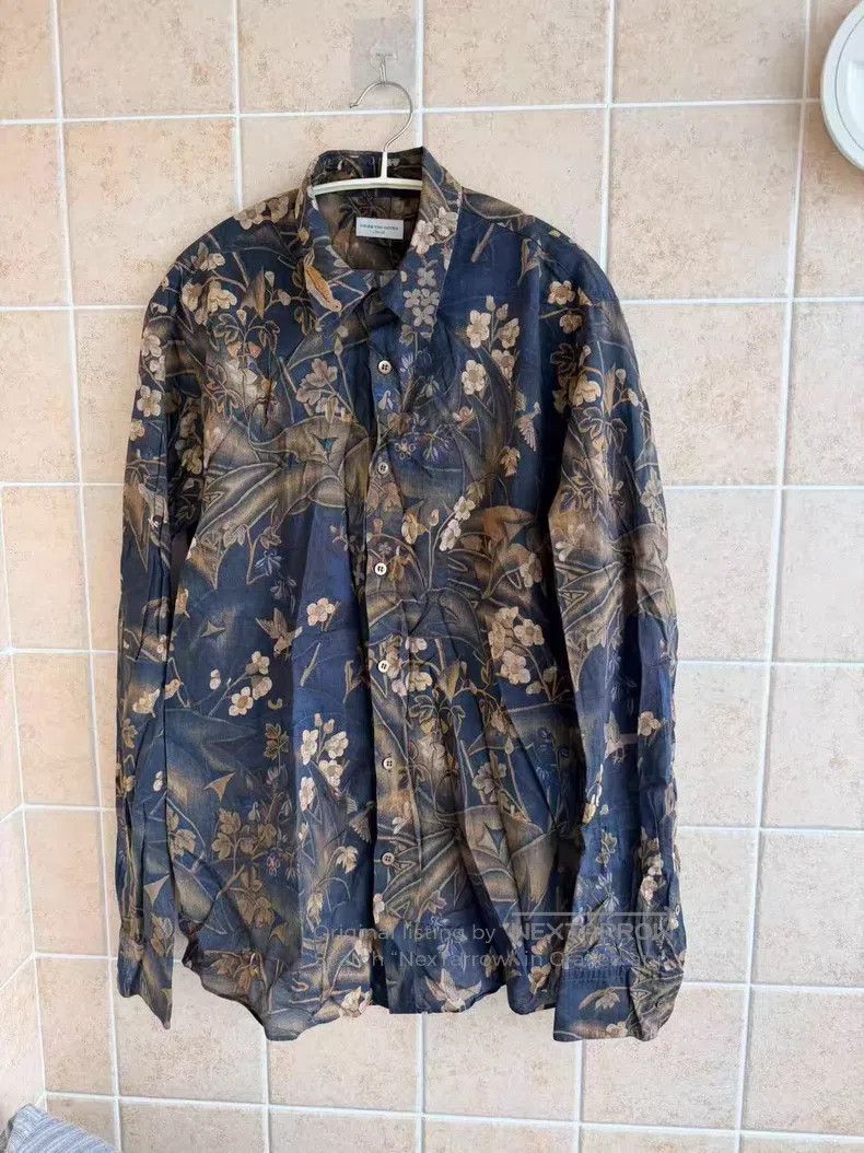 Dries Van Noten Dries Van Noten Floral Shirt Size US L / EU 52-54 / 3 - 1 Thumbnail