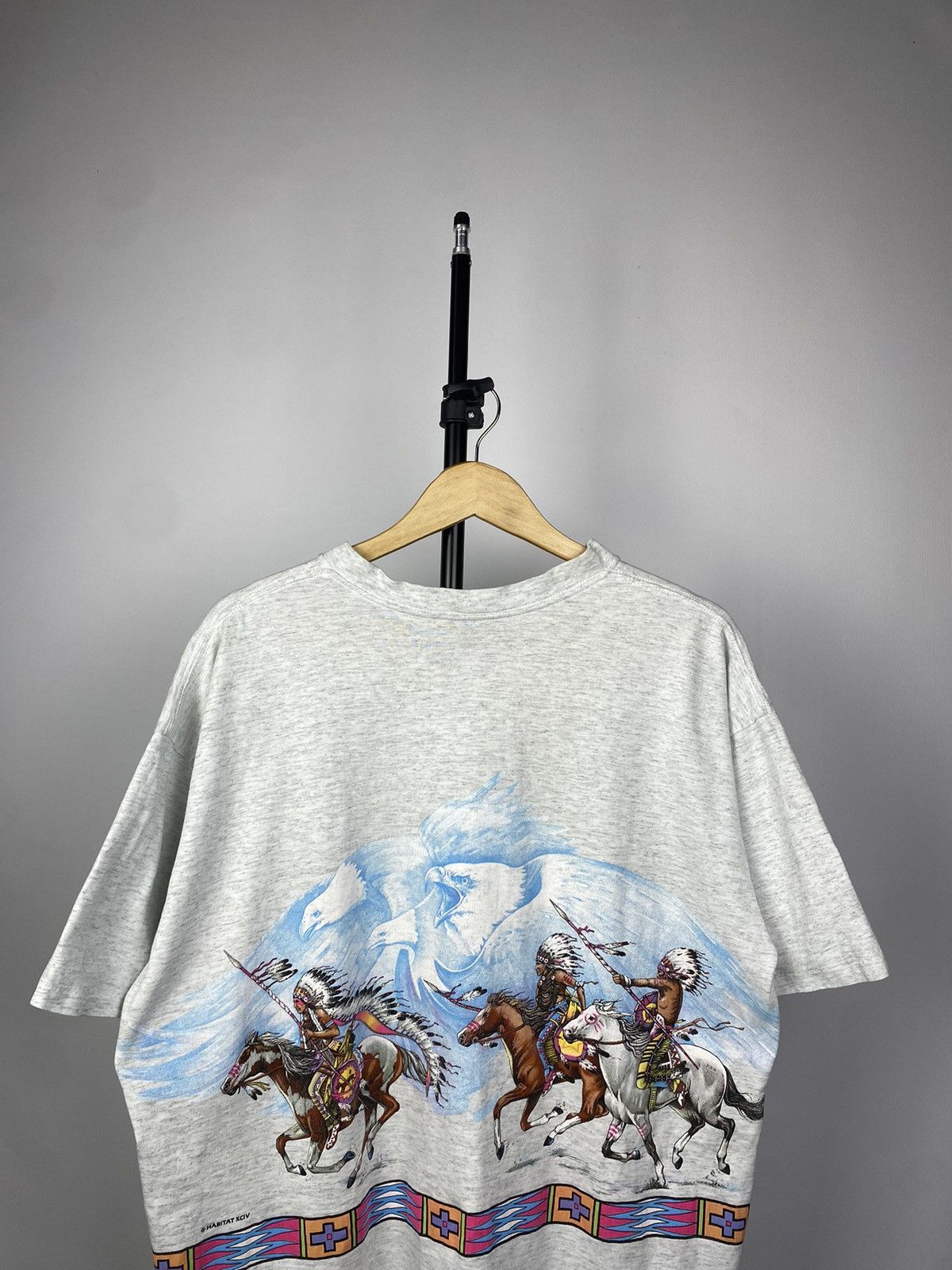 Habitat × Native × Vintage Vintage 1994 Double side USA Native aztec indian 90s Size US XL / EU 56 / 4 - 17 Thumbnail
