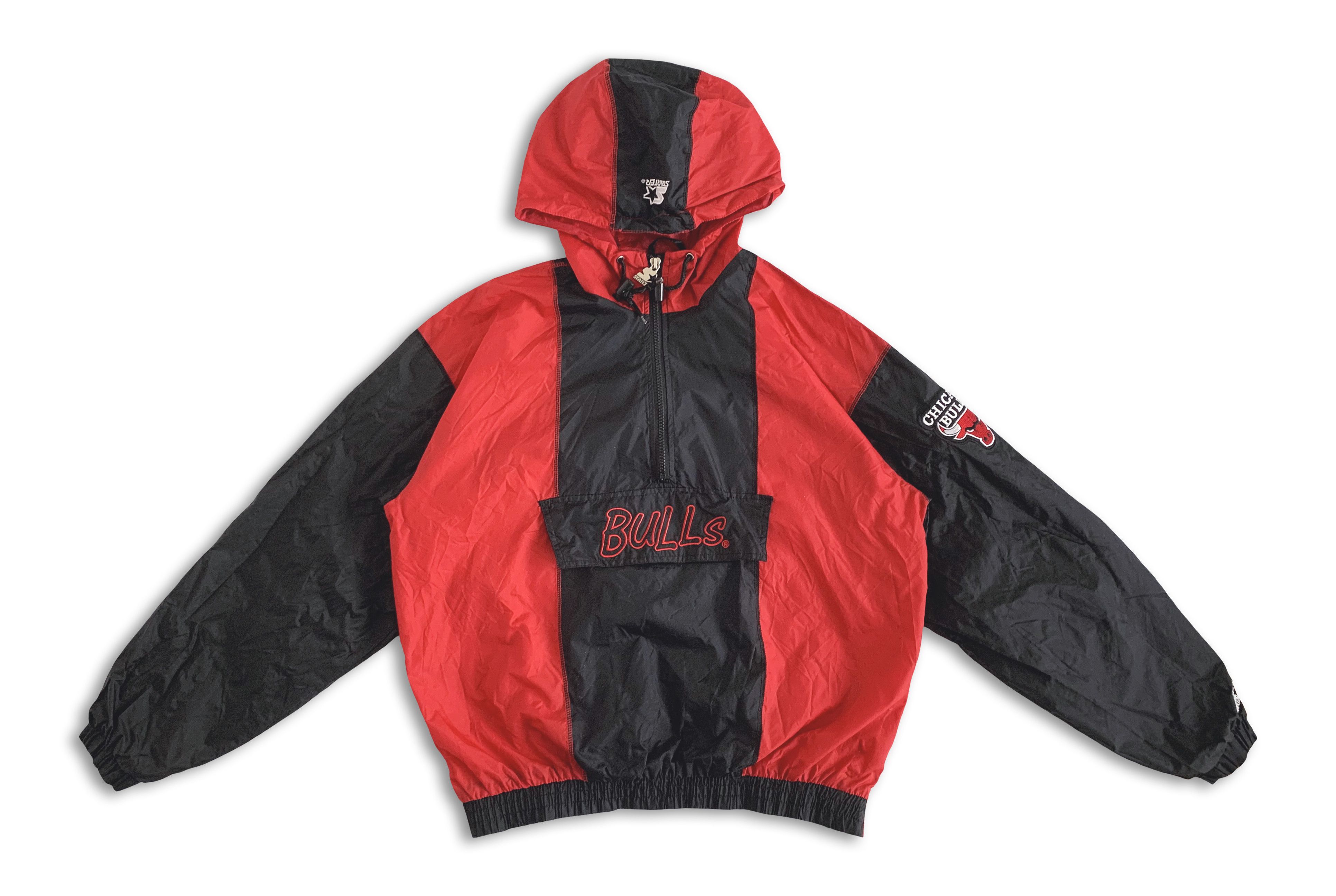 Starter Vintage 90s STARTER Chicago Bulls Windbreaker Pullover NBA Size US M / EU 48-50 / 2 - 4 Thumbnail