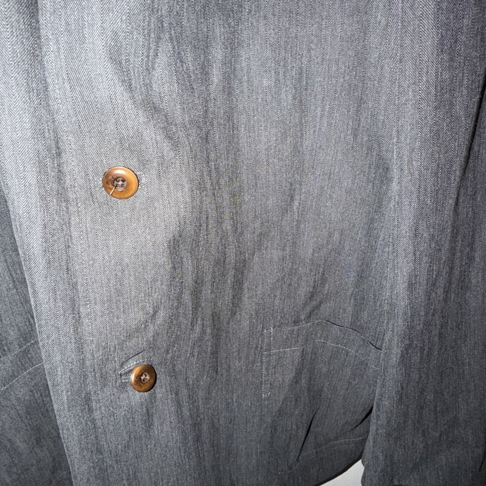 Vintage Men’s Grey Vintage XL Coat / Sport Jacket Button Up Size 40S - 8 Thumbnail