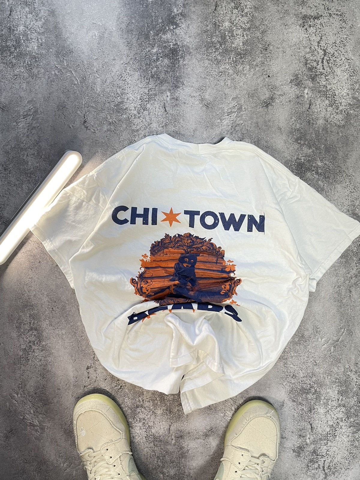 Rap Tees × Vintage Kanye West Chill town Bear Vintage white T Shirt Size US M / EU 48-50 / 2 - 6 Thumbnail