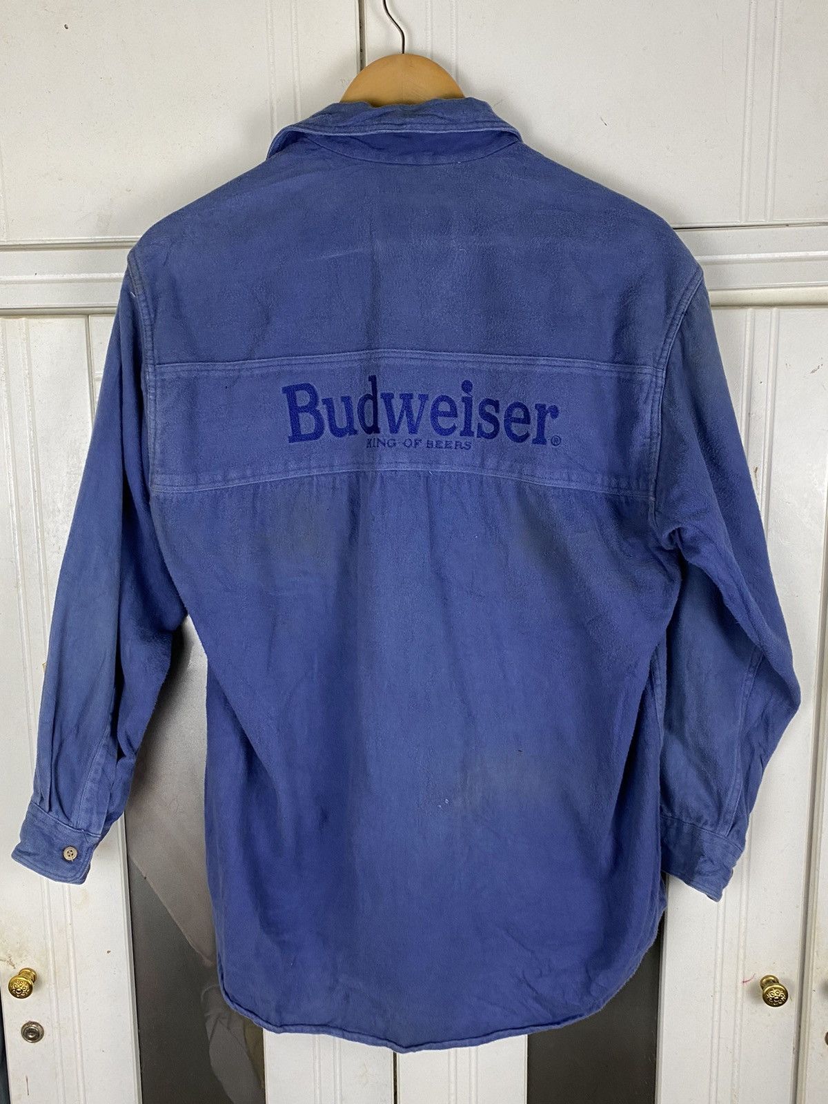 Budweiser × Vintage Vtg Budweiser Shirt Shirt Button Up Size US M / EU 48-50 / 2 - 1 Thumbnail