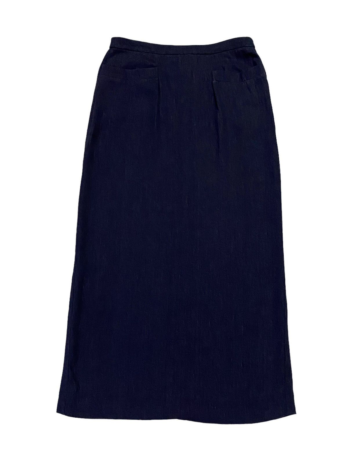 Hermes Vintage Hermes Double Pocket Midi Skirt Size 27" / US 4 / IT 40 - 2 Thumbnail