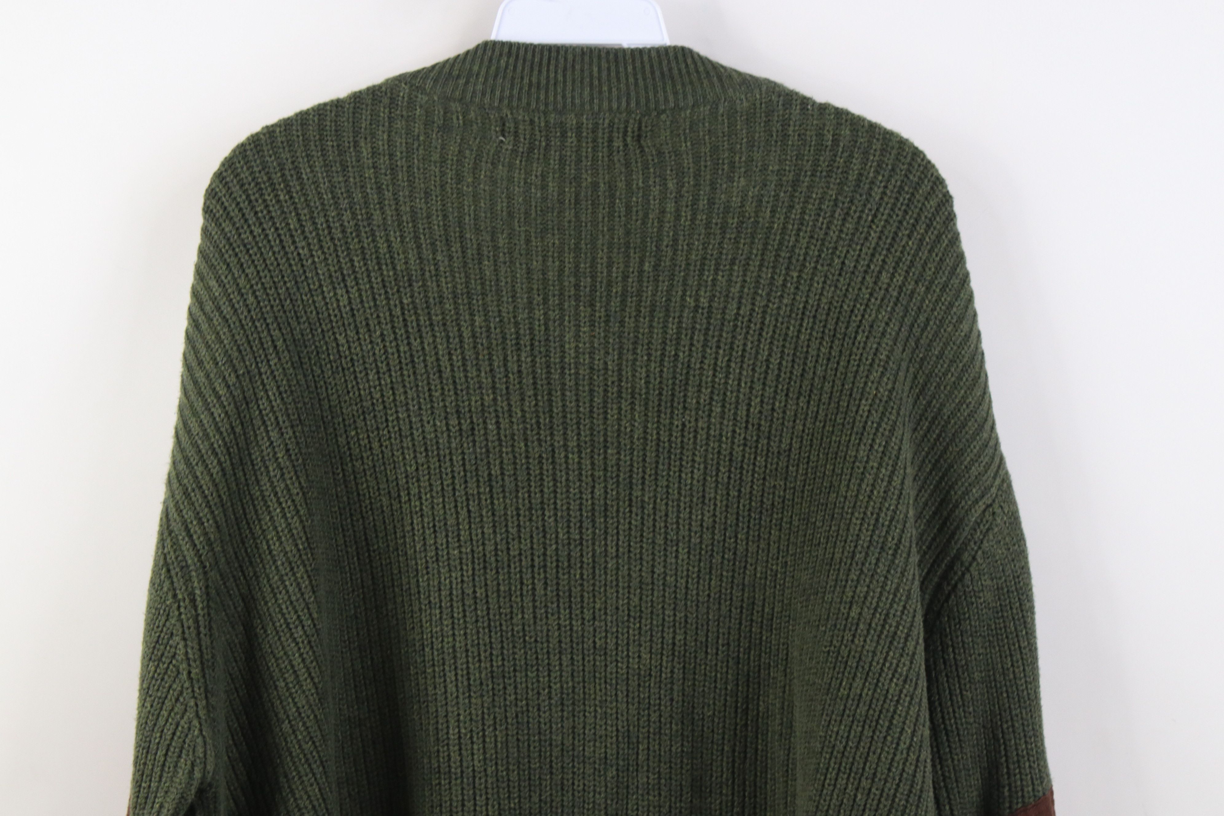 Cabelas Vintage Cabelas Knit Elbow Patch Shooting Henley Sweater Size US XL / EU 56 / 4 - 12 Thumbnail