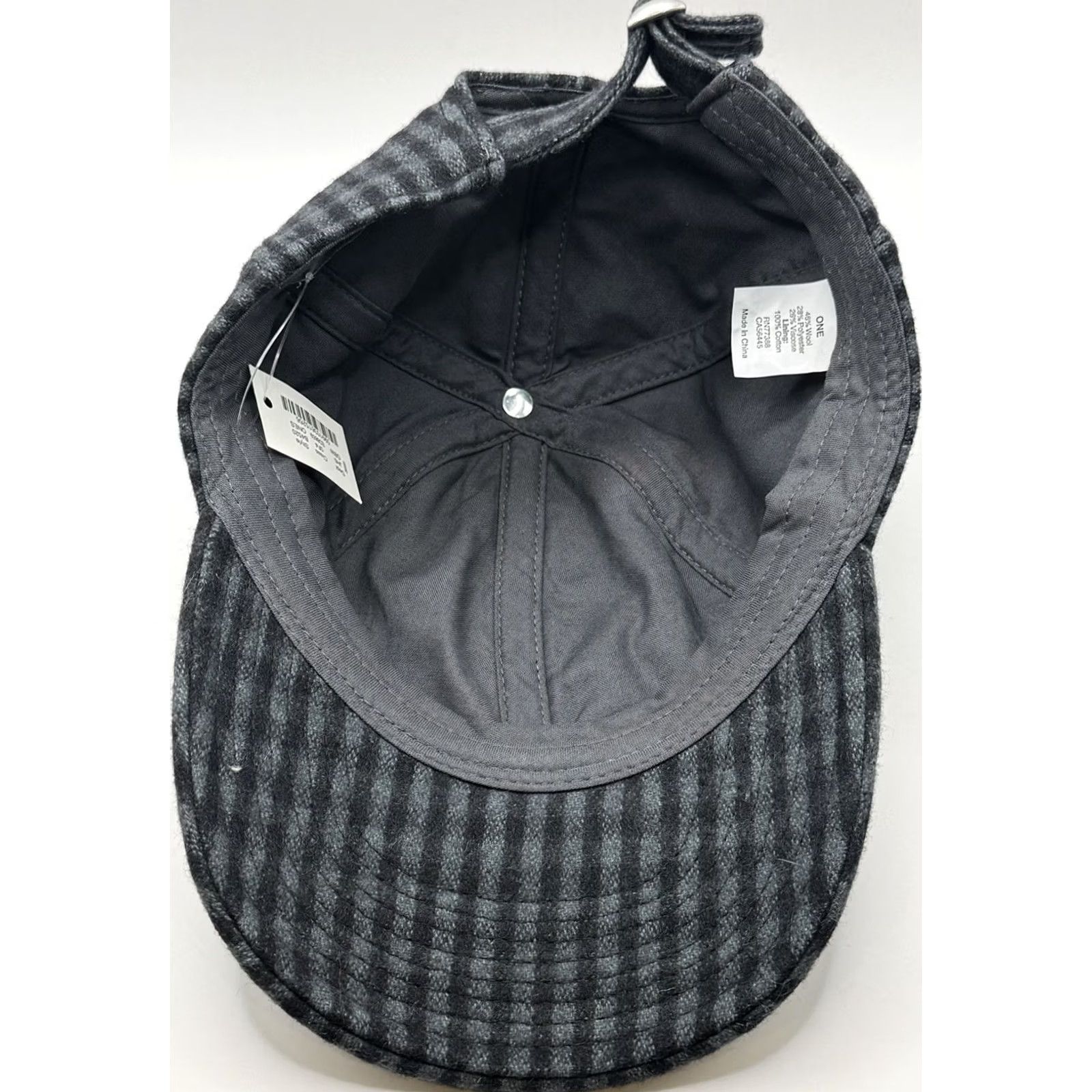J.Crew NWT J.CREW Factory Baseball Cap Hat Wool Blend Plaid One Size Strap Back Unisex Adults Multicolor Wool Blend Baseball Cap Cap Hat Men Women Size ONE SIZE - 3 Thumbnail