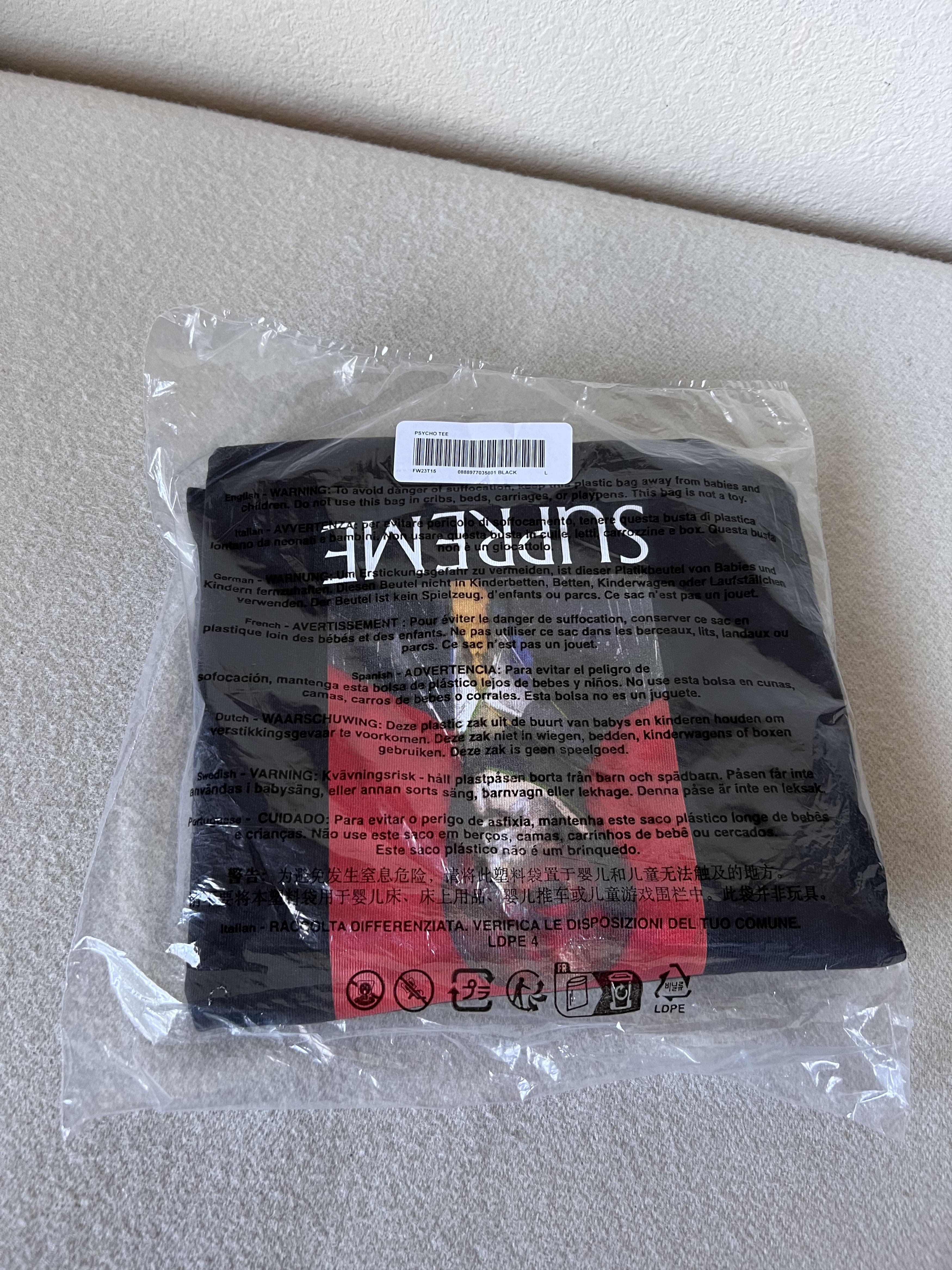 Supreme Supreme American Psycho Tee in Black Size US L / EU 52-54 / 3 - 3 Thumbnail