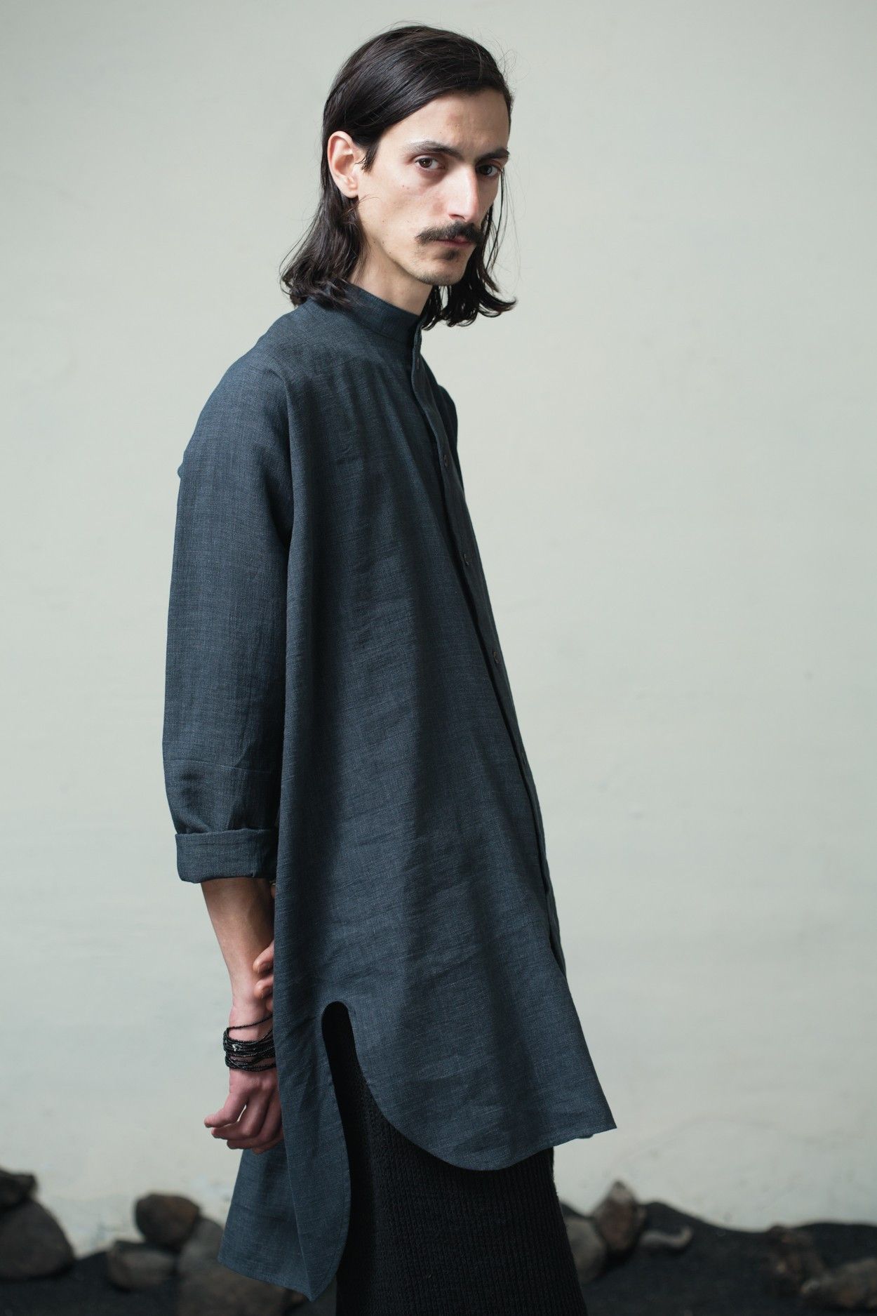 Jan Jan Van Essche Long Black button up Tunic Style- Raime Size US S / EU 44-46 / 1 - 9 Thumbnail