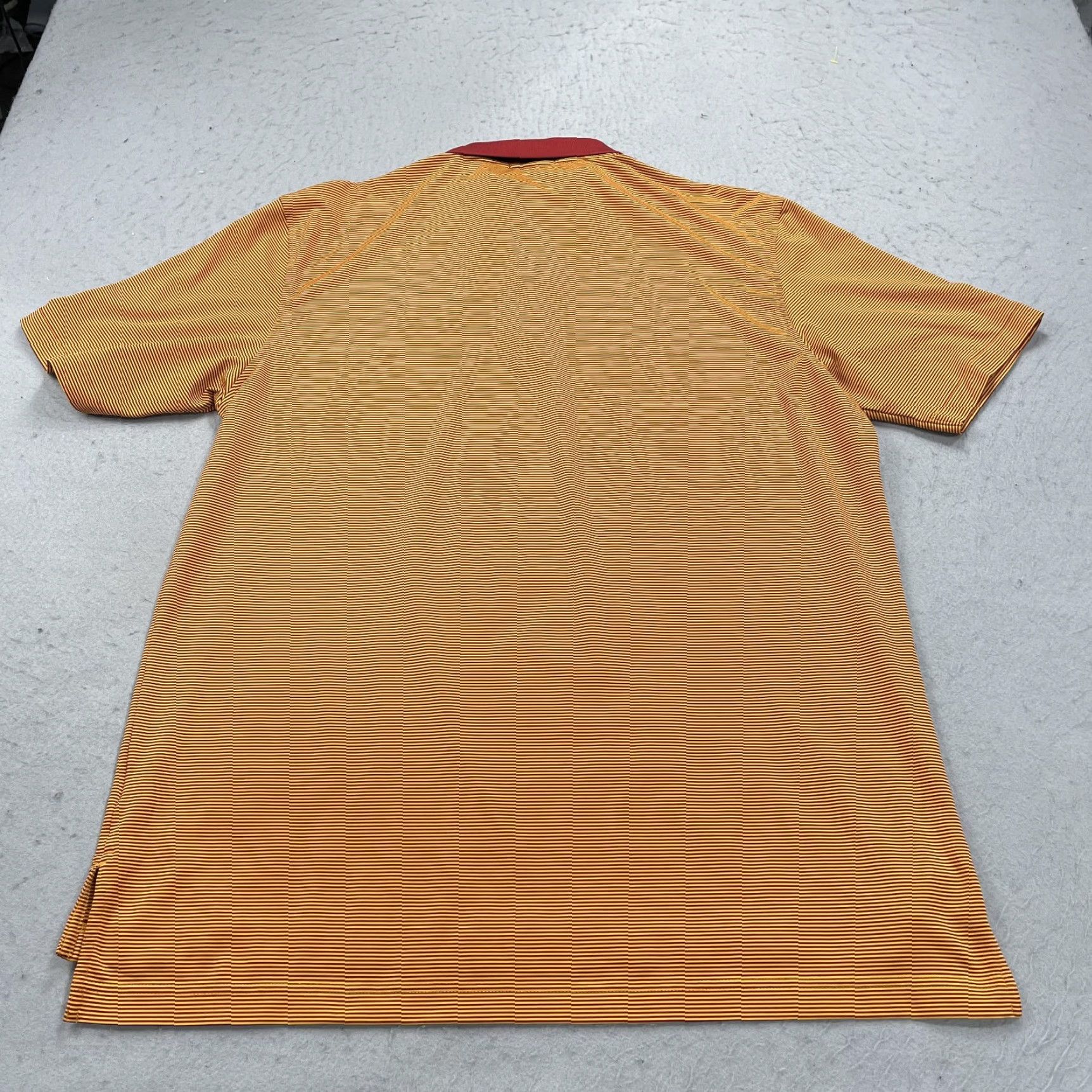 Peter Millar Peter Millar Polo Shirt Mens L Orange Striped Summer Comfort Golf Shirt Polo Men’s Orange Misc Sports Logo Vintage: No Size US L / EU 52-54 / 3 - 6 Thumbnail