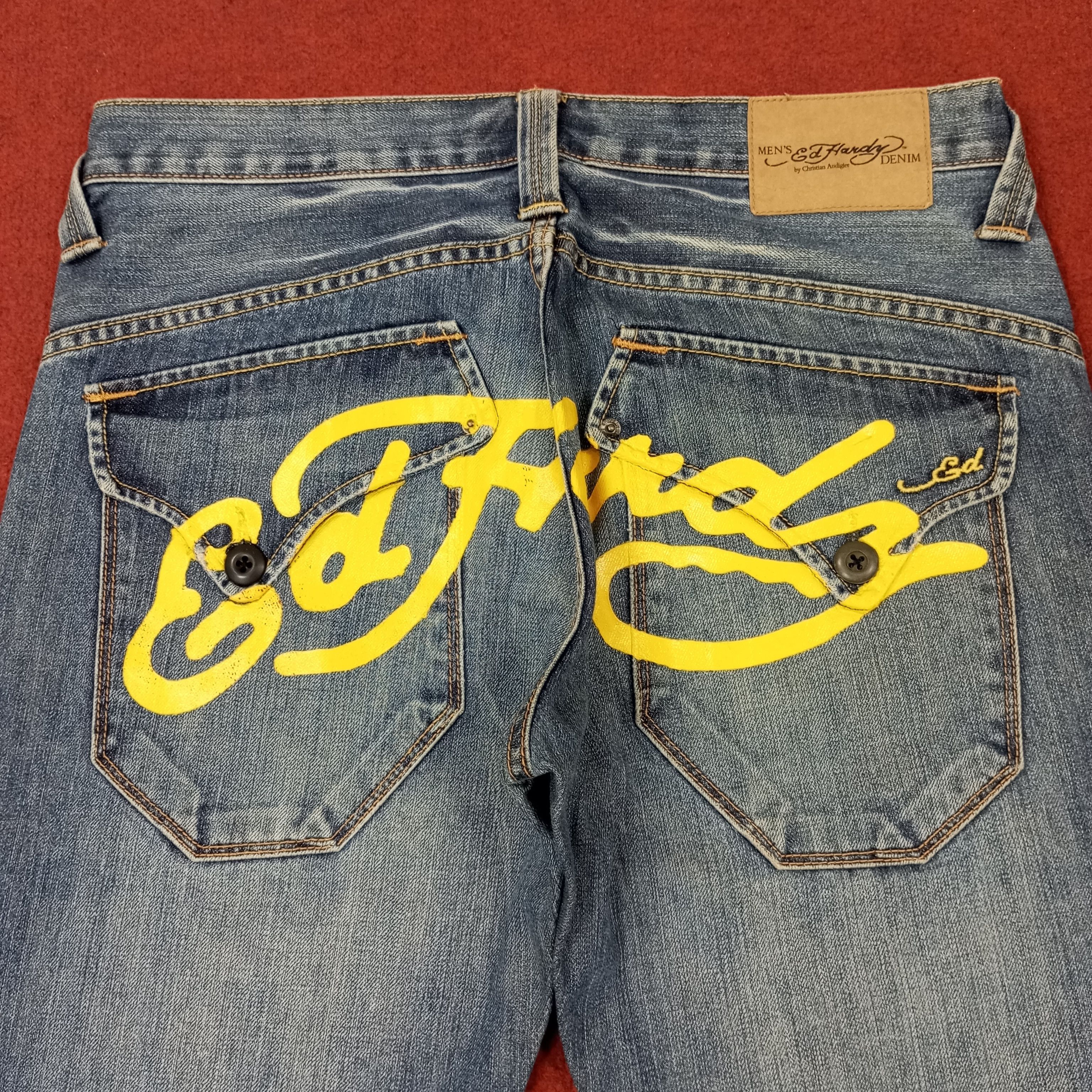 Ed Hardy Ed Hardy by Christian Audigier Custom Art Jeans c228n2 Size US 32 / EU 48 - 2 Thumbnail