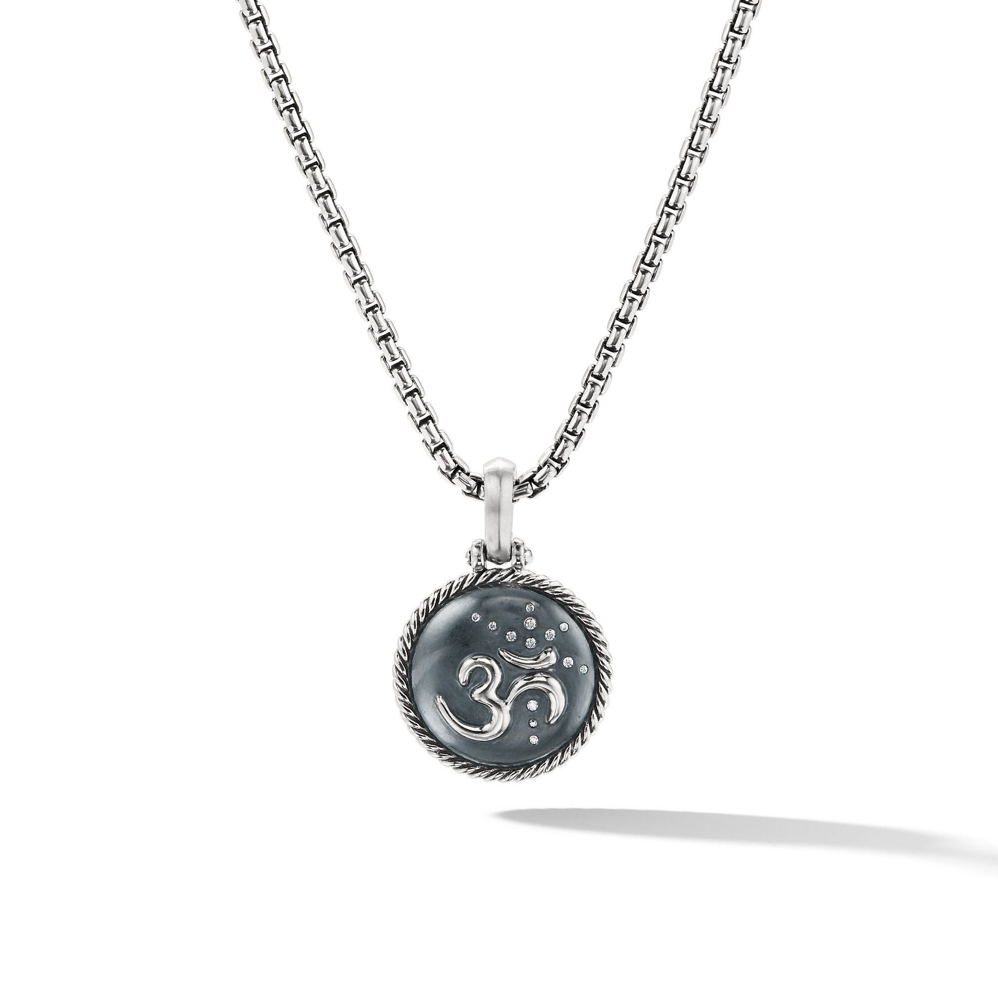 David Yurman o1w1db10526 D13330D Size:9/ Amulet in Silver with Diamonds Size ONE SIZE - 1 Thumbnail