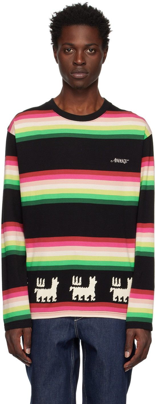Awake NY FW22 AWAKE N.Y Striped Lama L/S T-Shirt Size US L / EU 52-54 / 3 - 2 Thumbnail