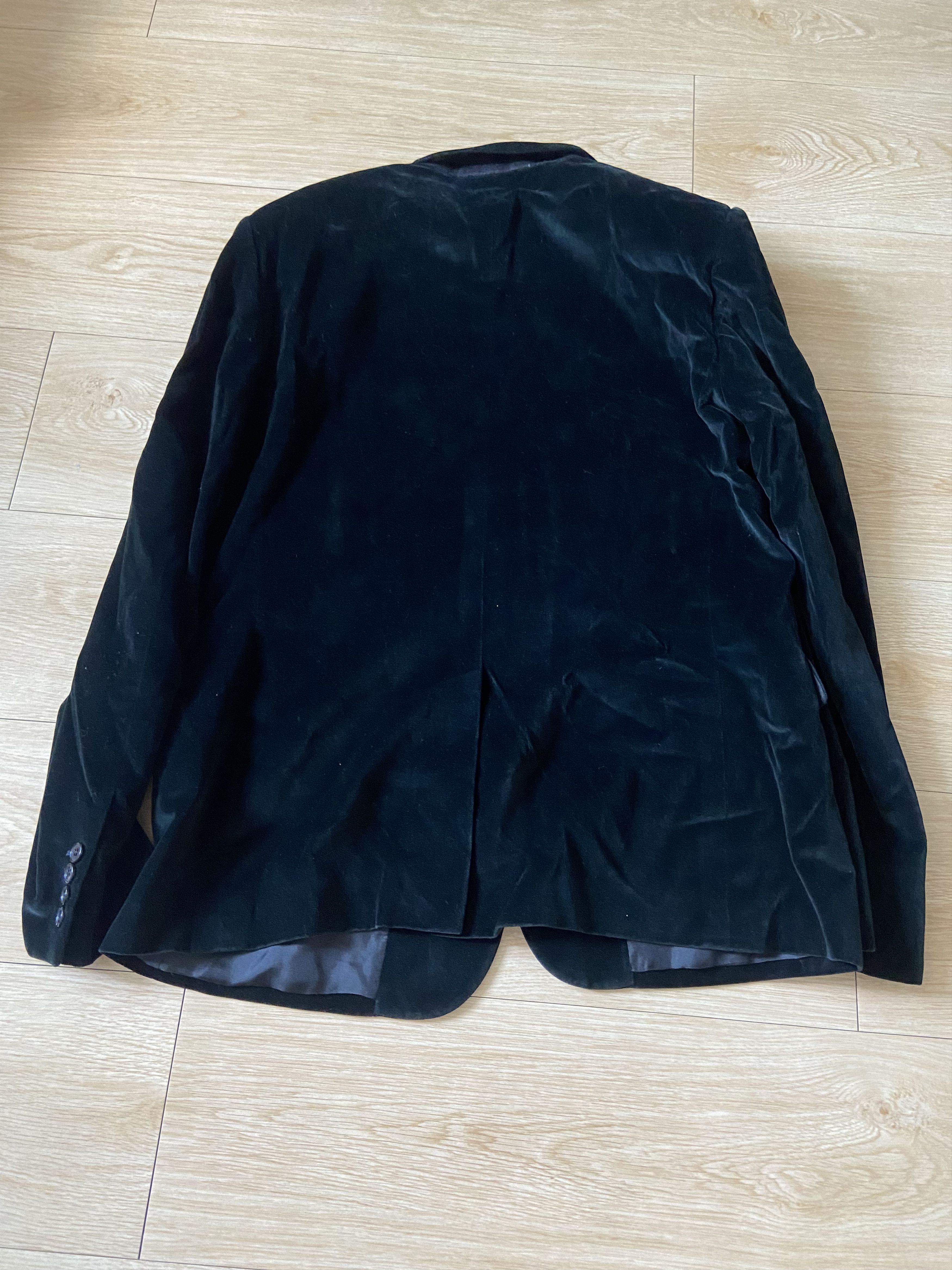 Hedi Slimane × Saint Laurent Paris 56 saint laurent ss15 Black Velvet blazer jacket suit Size 54L - 5 Thumbnail