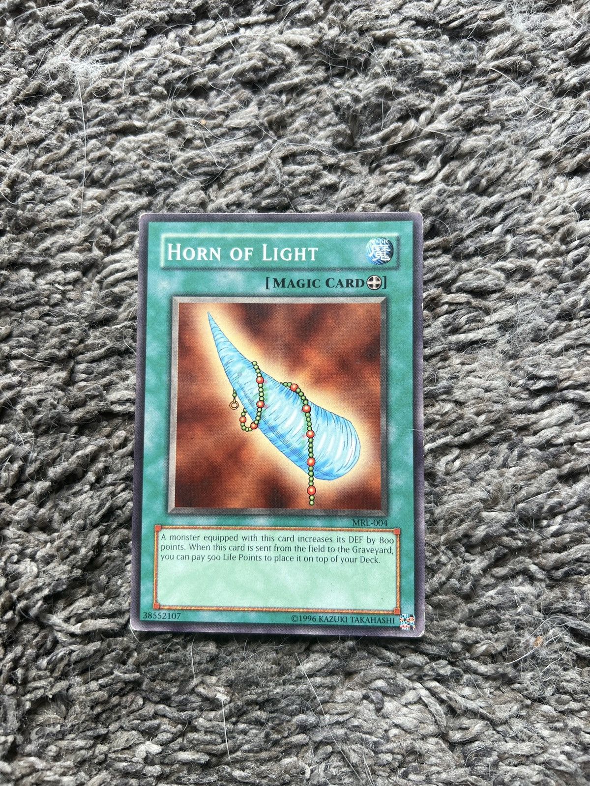 Vintage 1996 Konami Yu-Gi-Oh! Horn Of Light Card Size ONE SIZE - 1 Thumbnail