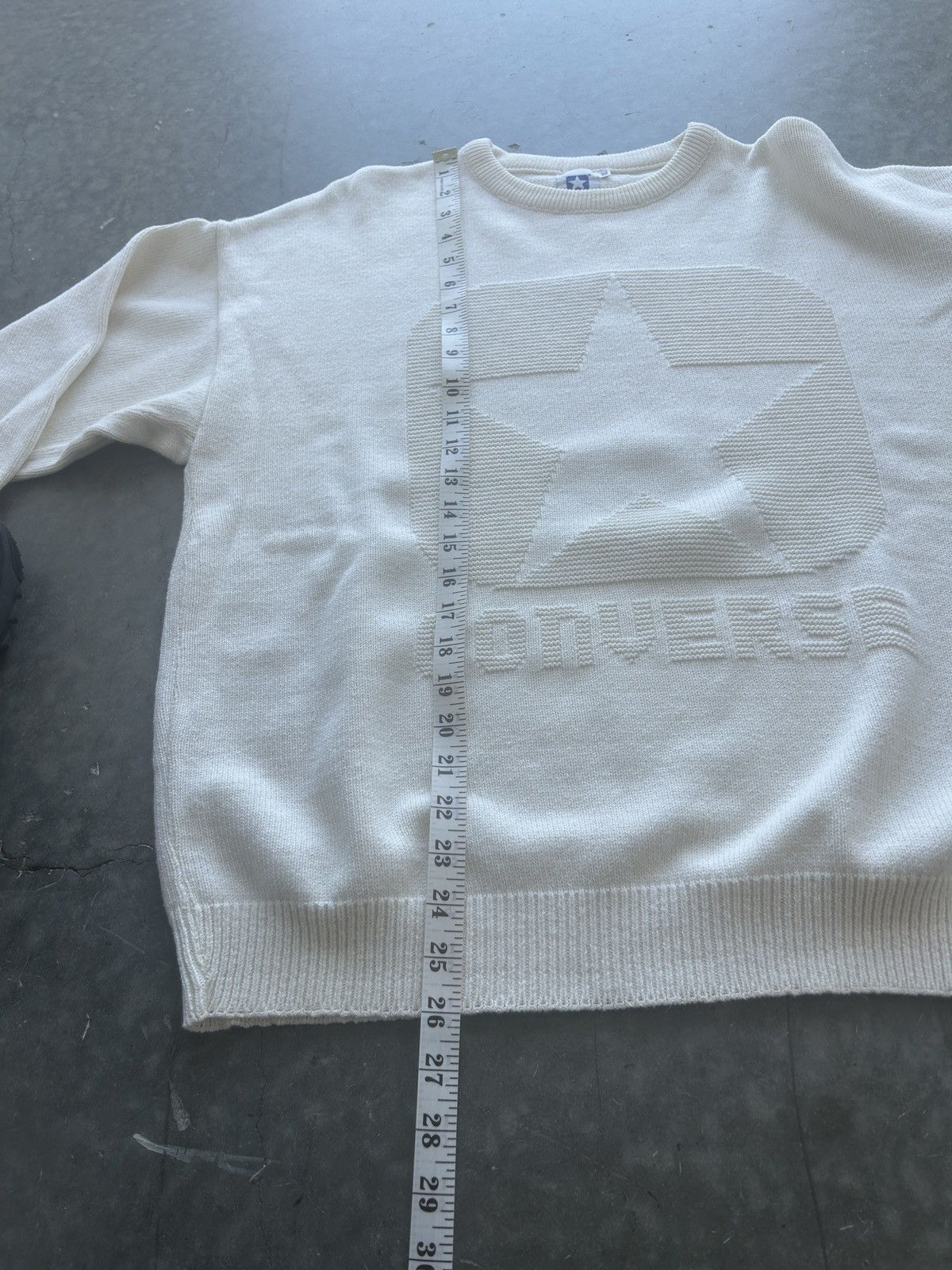 Converse × Vintage Vintage 90s Converse Star Knit Sweater Size US XL / EU 56 / 4 - 9 Thumbnail