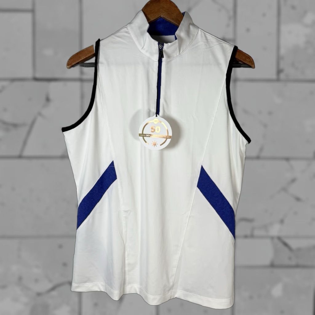 Vintage VINTAGE Tail Women’s Half Zip Athletic Shirt L White UPF 50 Activewear Size L / US 10 / IT 46 - 1 Thumbnail