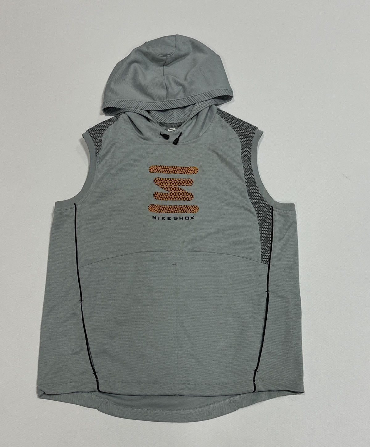 Vintage Vintage Nike Shox Hooded Vest Gray Drill Men’s M Size Size US M / EU 48-50 / 2 - 1 Thumbnail