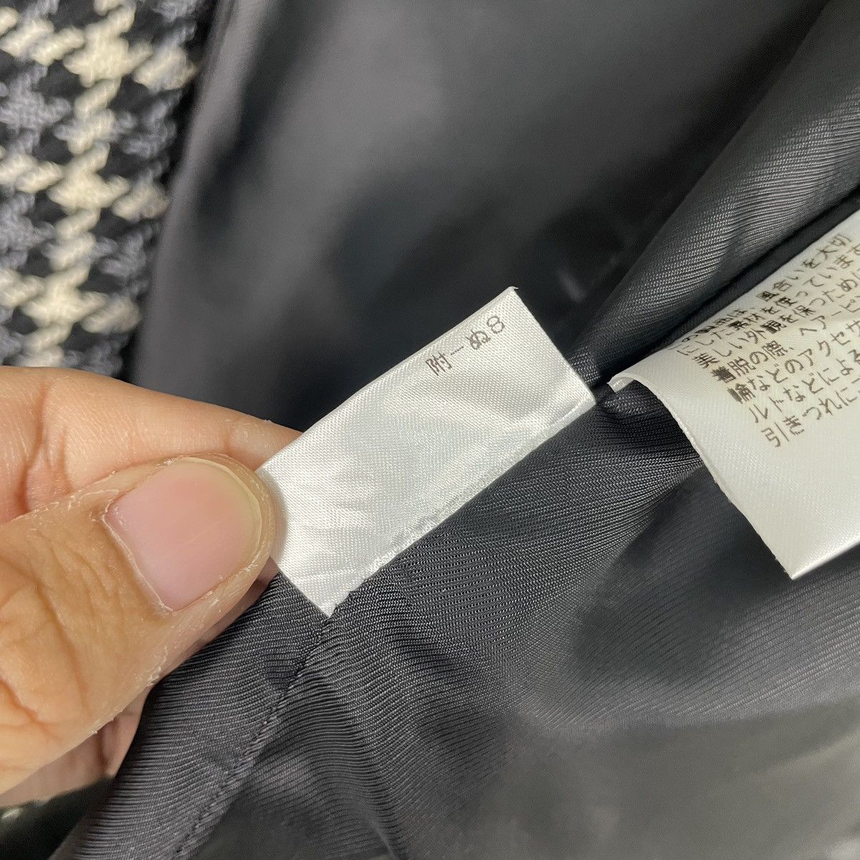 Burberry × Vintage 💥90s BURBERRYS CHECKED BLACK WHITE JACKET Size M / US 6-8 / IT 42-44 - 21 Thumbnail