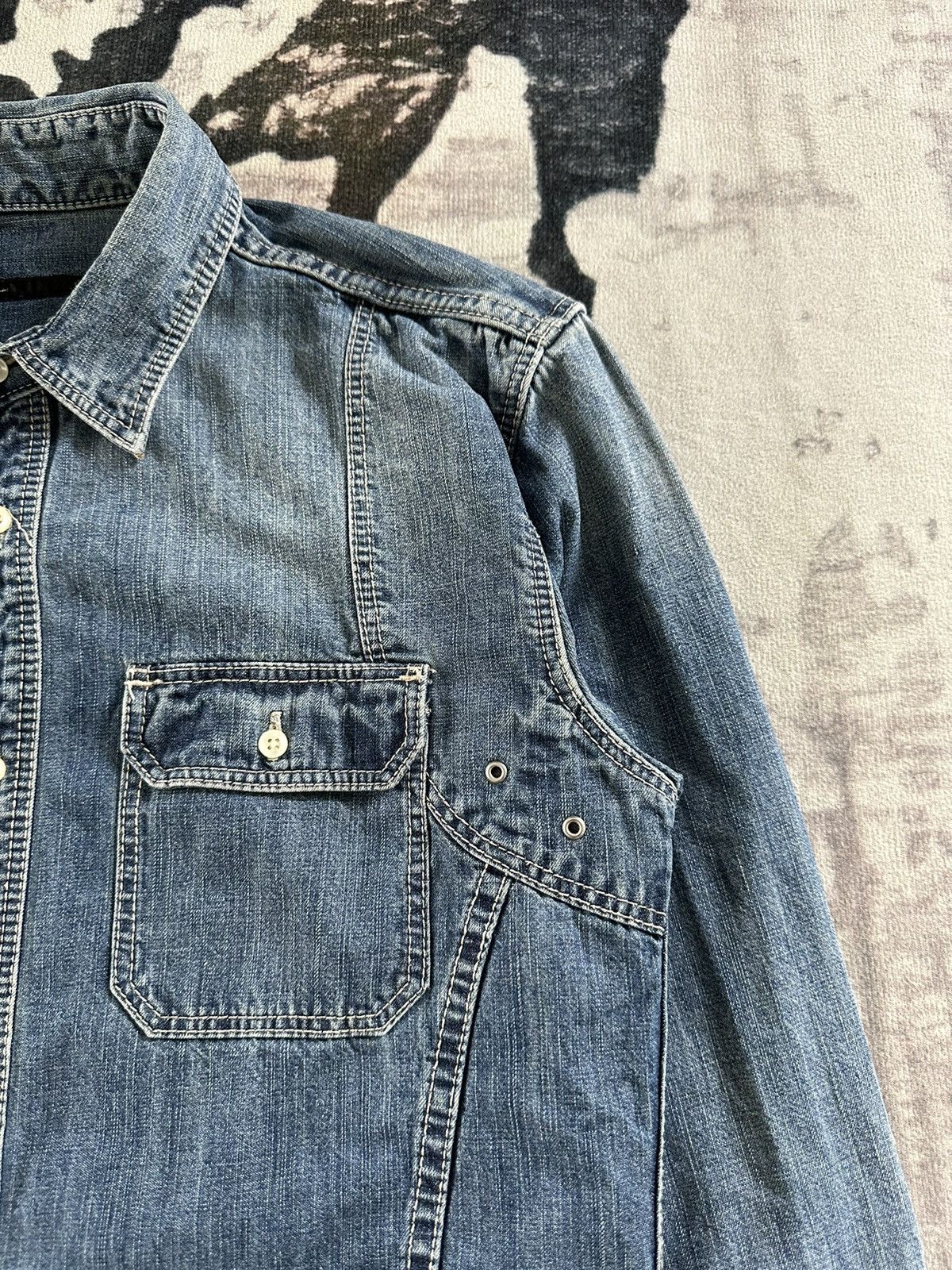 Kiminori Morishita × Tete Homme Archive Tete Homme denim shirt Size US M / EU 48-50 / 2 - 6 Thumbnail