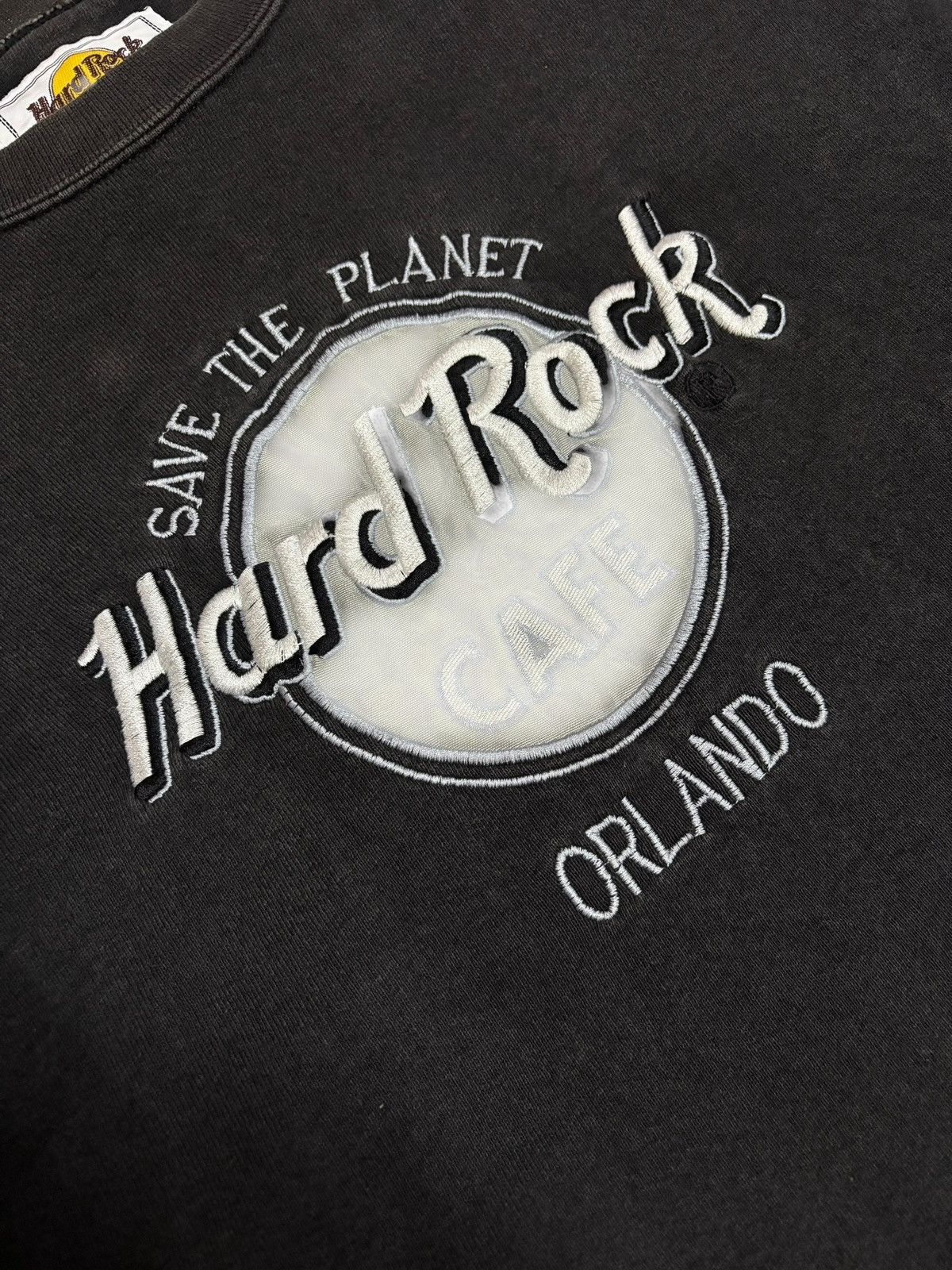 Hard Rock Cafe × Vintage Vintage HARDROCK Orlando Embroidered Big Logo Sweatshirt Size US L / EU 52-54 / 3 - 6 Thumbnail