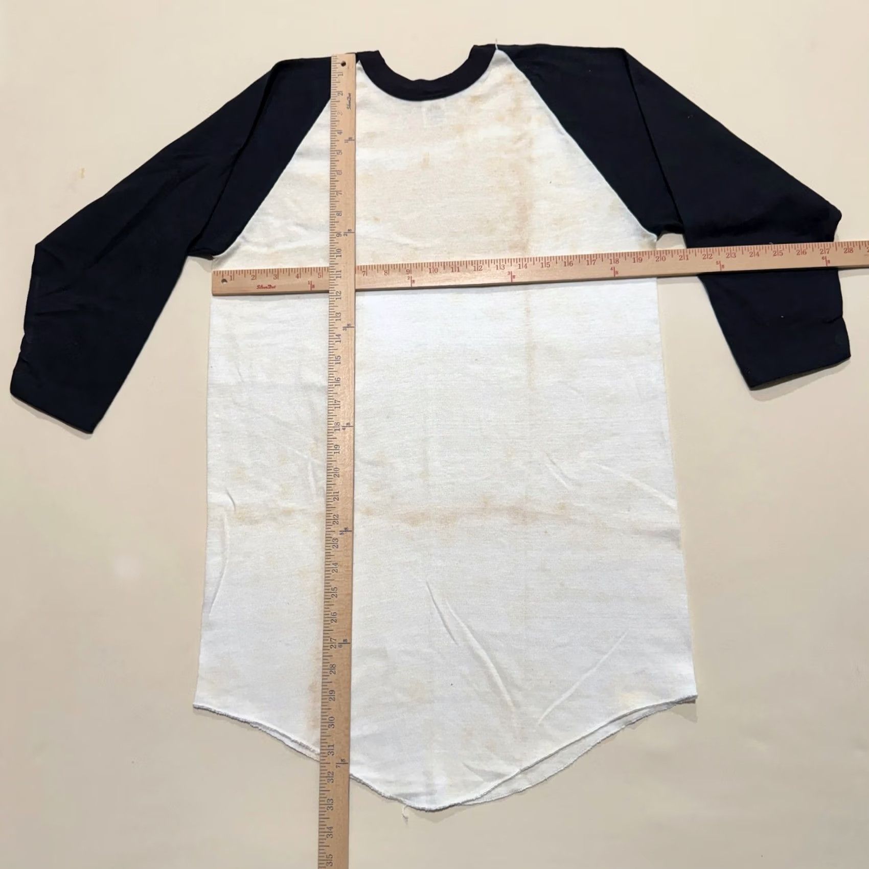Russell Athletic VINTAGE Russell Athletic Baseball Tee Black/white Size L 70s Size US L / EU 52-54 / 3 - 4 Thumbnail