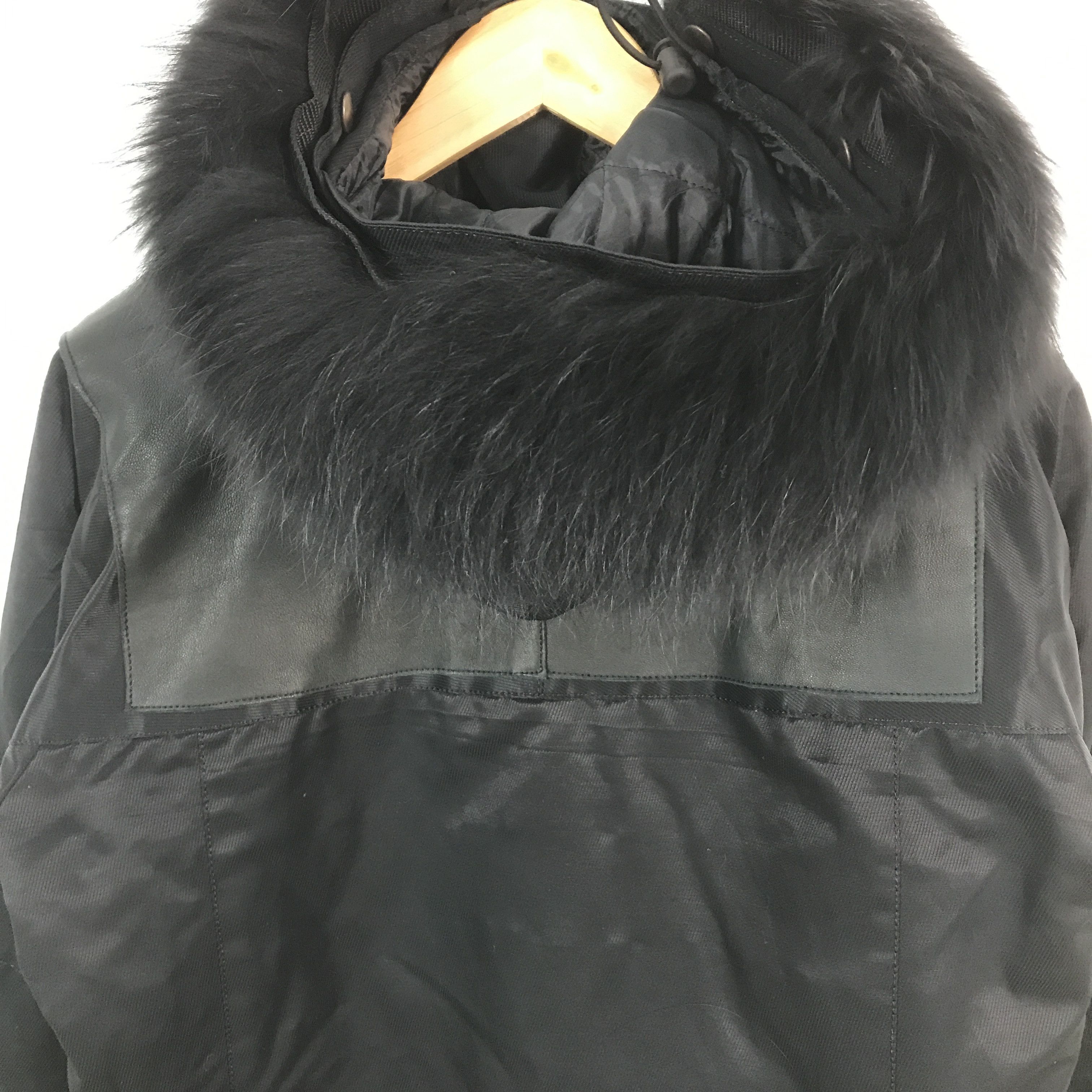 Japanese Brand ayuite by Issey miyake design fur hoodies Leather jacket Size US M / EU 48-50 / 2 - 4 Thumbnail