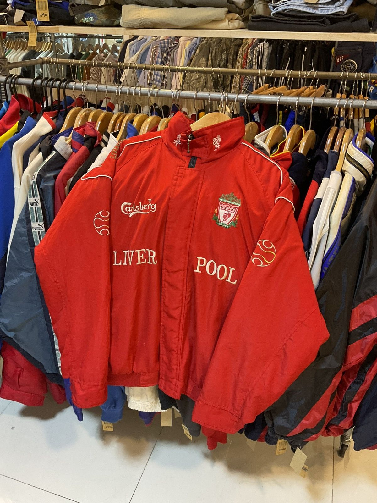 Other Vintage Y2K Liverpool Bomber Jacket Size US XL / EU 56 / 4 - 2 Thumbnail