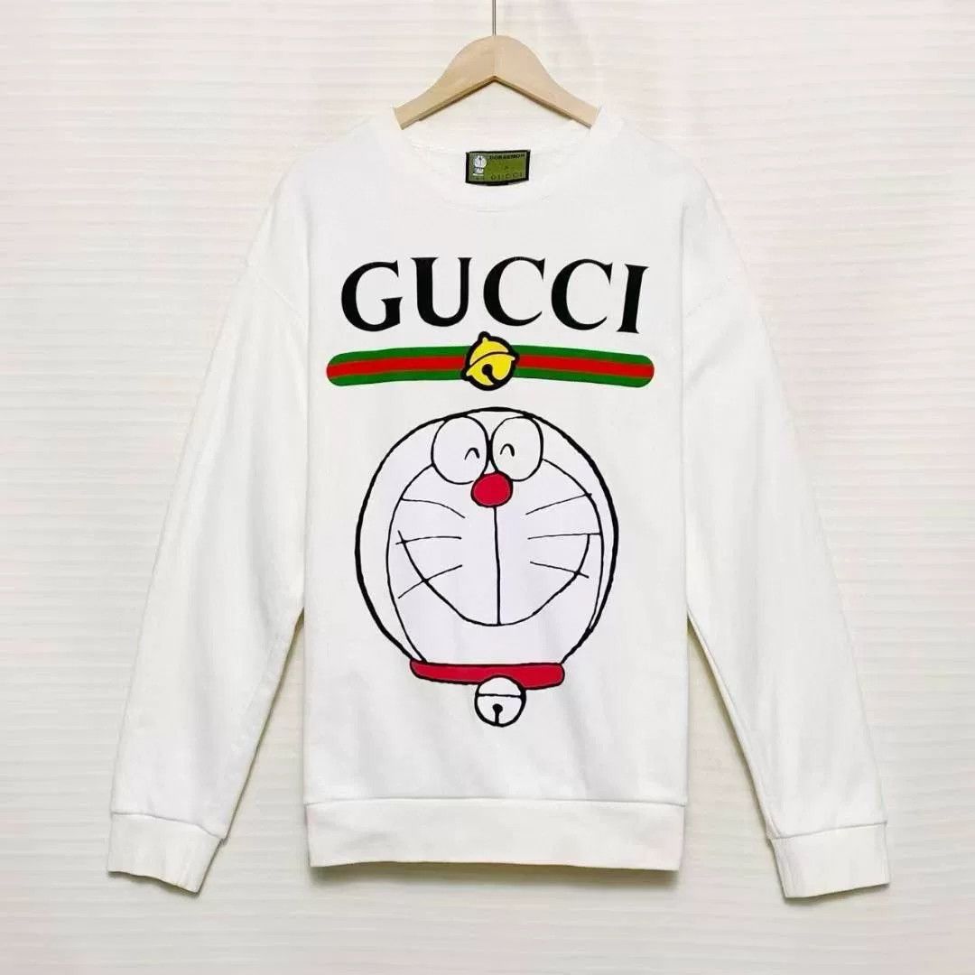 Gucci Gucci x Doraemon Collaboration White Sweatshirt Size US XL / EU 56 / 4 - 1 Thumbnail