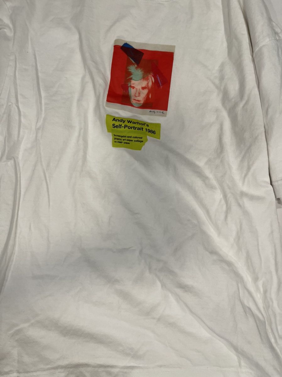 Andy Warhol × Uniqlo UNIQLO X Andy Warhol Self Portrait White T-Shirt - Small Size US S / EU 44-46 / 1 - 3 Thumbnail