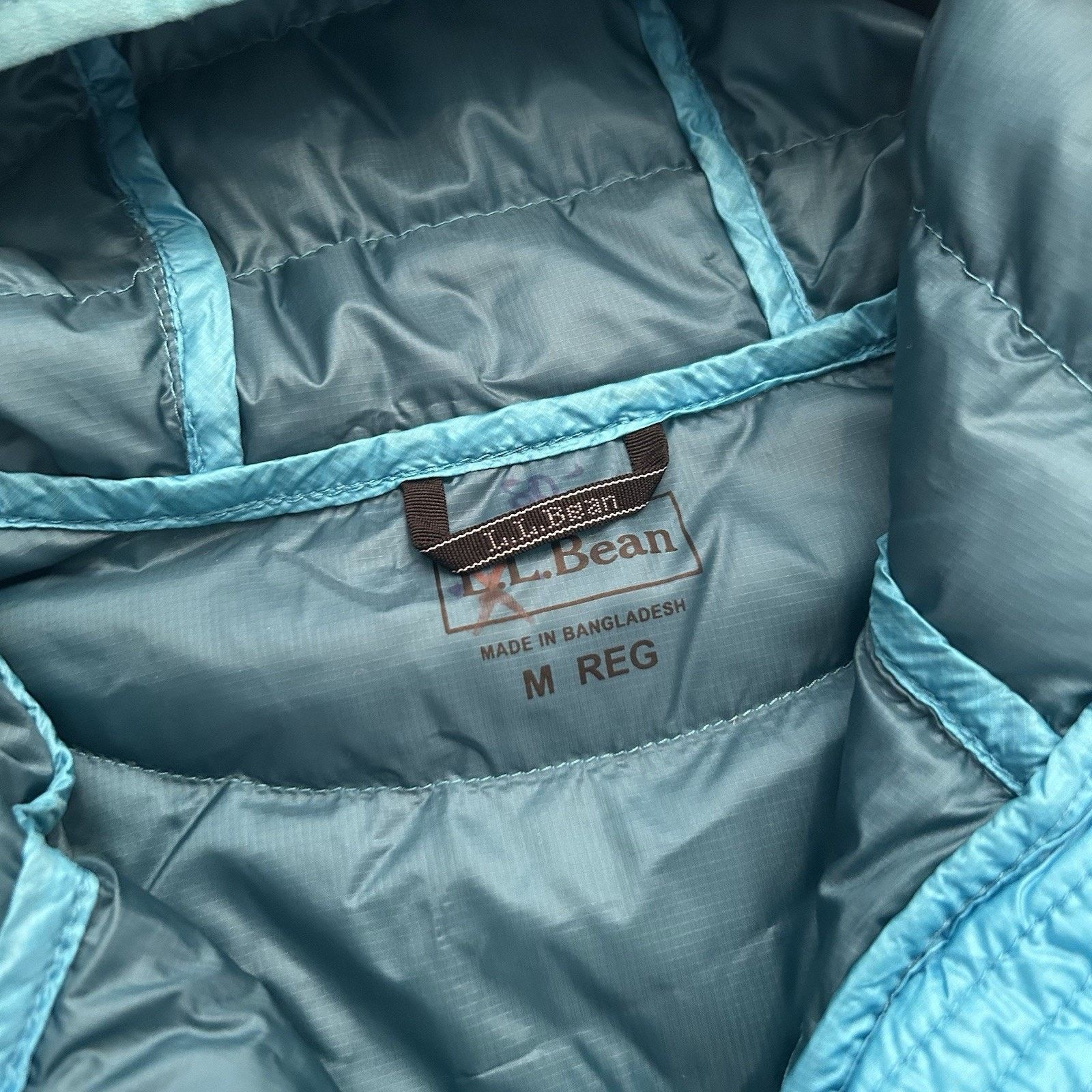 L.L. Bean US Ski Team Down Downtek Puffer Hooded Zip Women’s Jacket Size M / US 6-8 / IT 42-44 - 3 Thumbnail