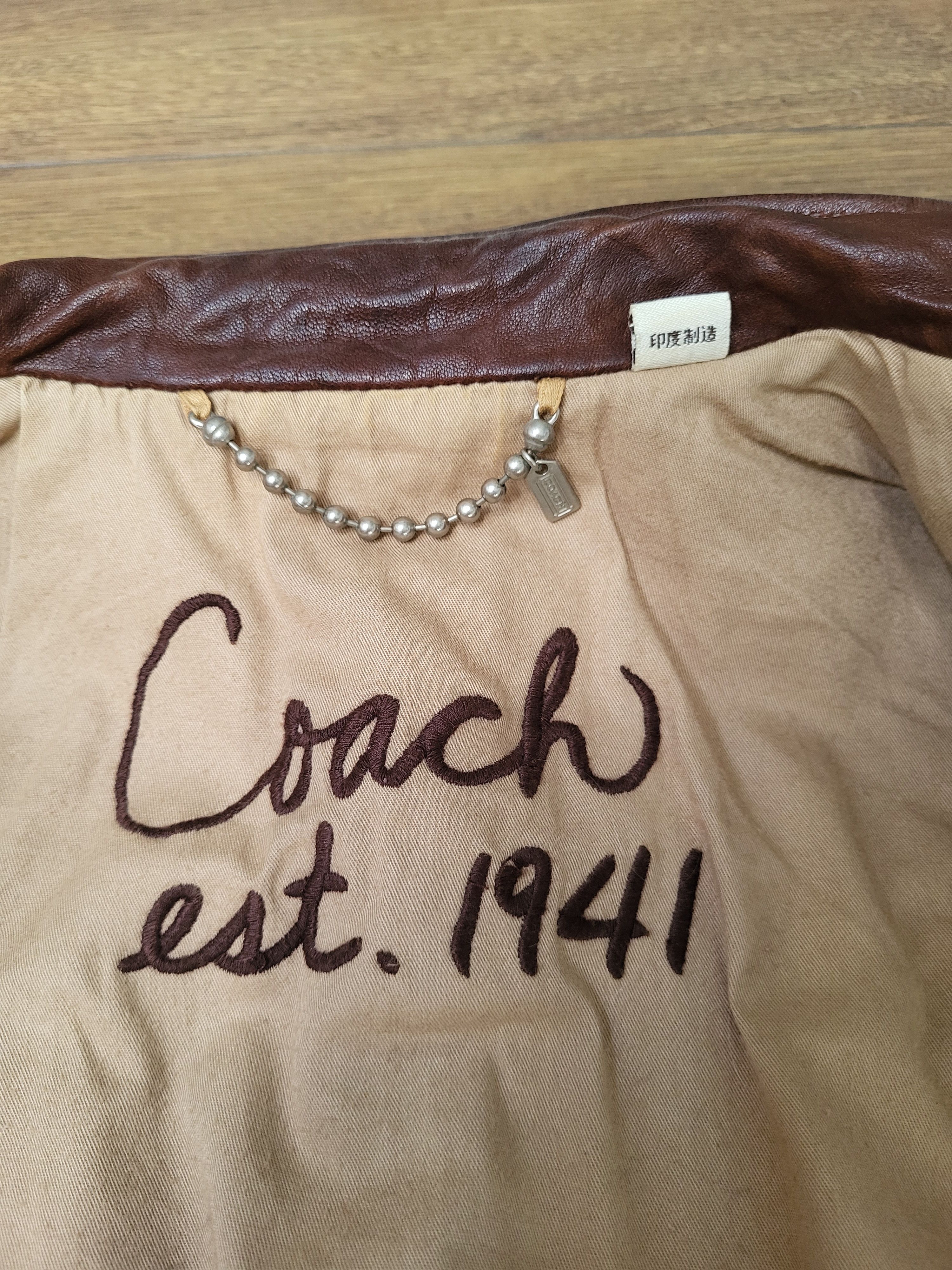 Coach Coach leather biker jacket S Size S / US 4 / IT 40 - 7 Thumbnail