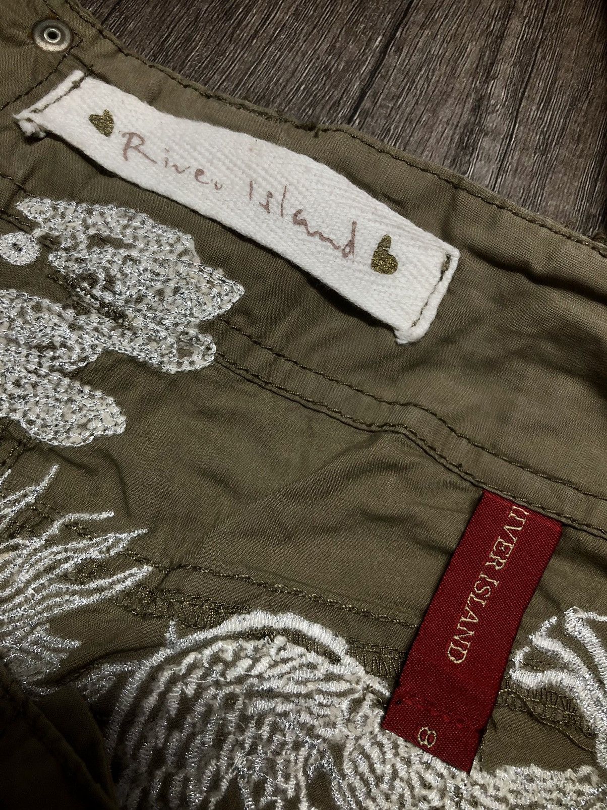 Japanese Brand × River Island River Island Cargo Pants Big Logo Dragon Sukajan Design Size US 32 / EU 48 - 19 Thumbnail