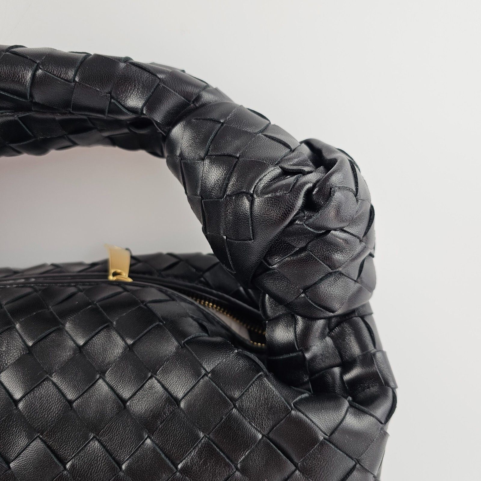 Bottega Veneta BOTTEGA VENETA Jodie Classic $4900 Black/Gold Leather Should Size ONE SIZE - 7 Thumbnail
